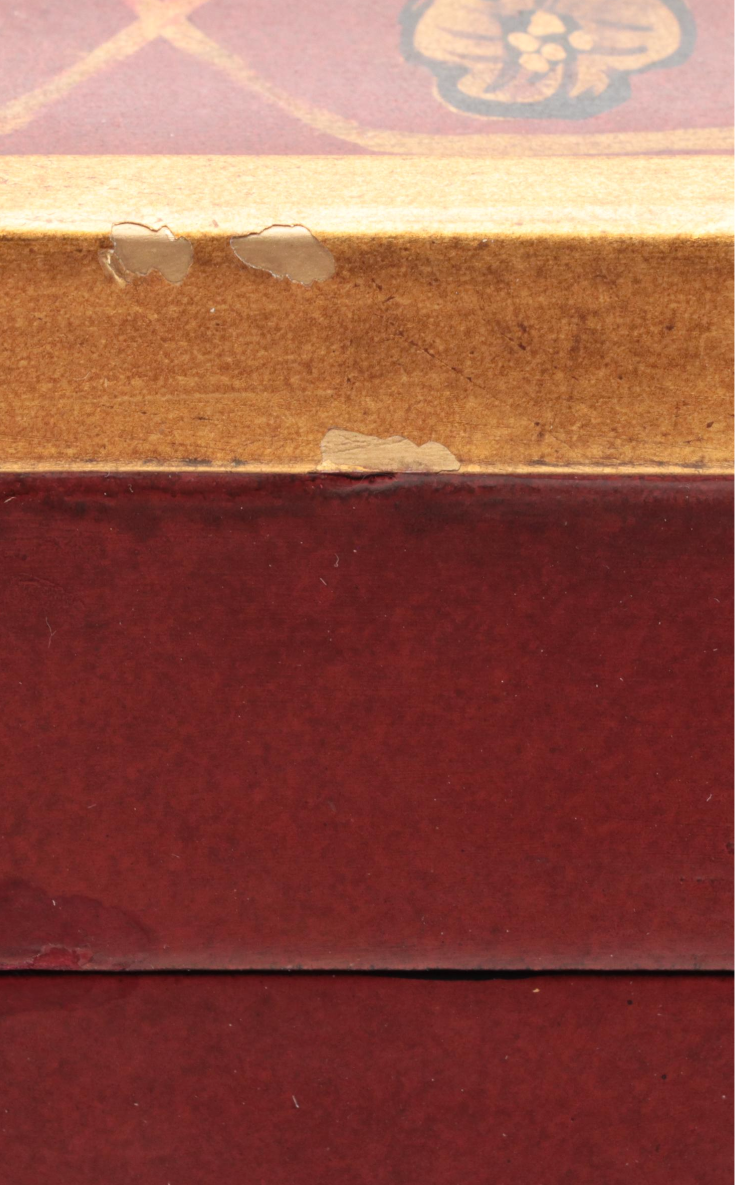 Wooden Gilt Rimmed Decorative Box