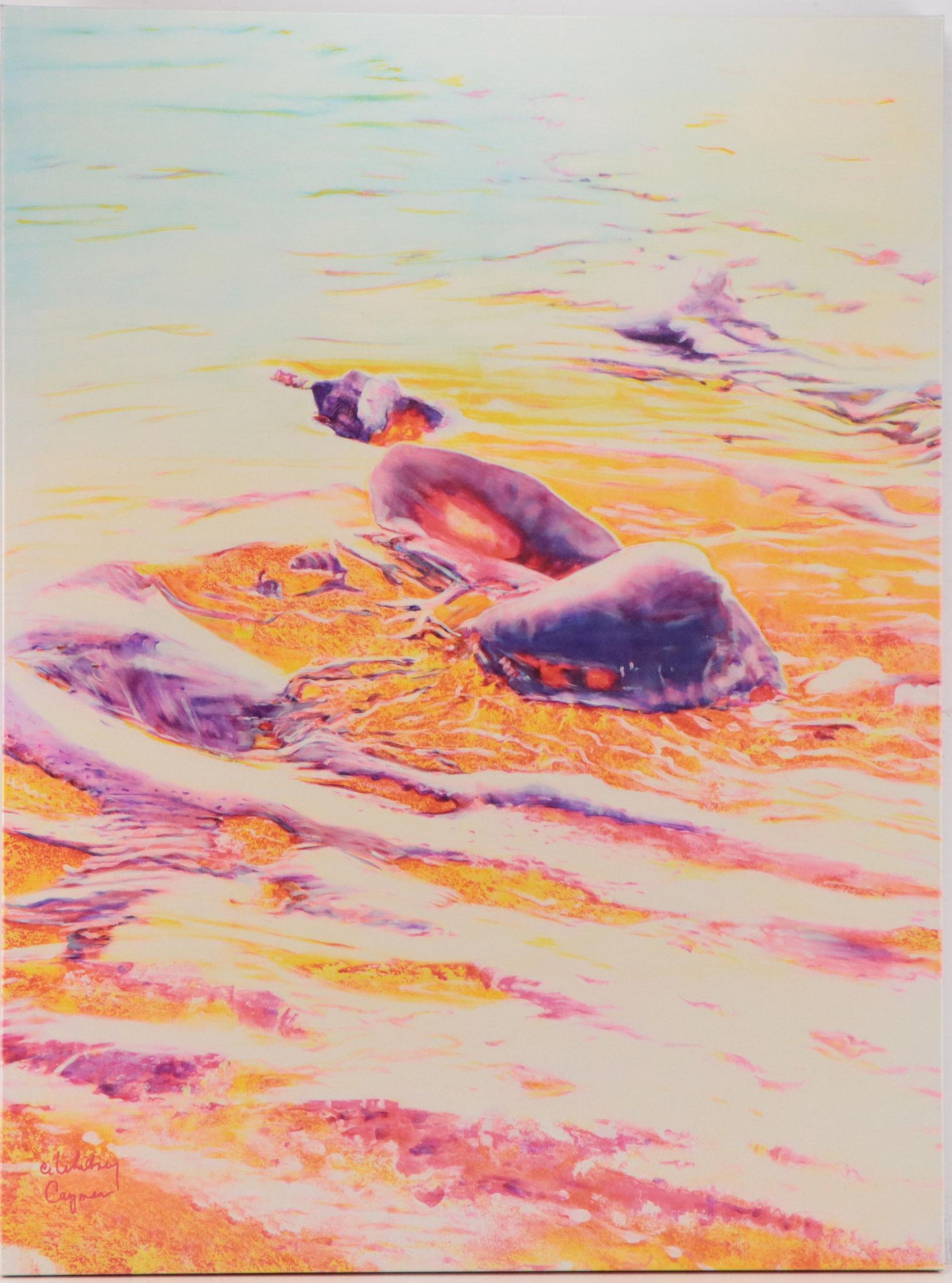 Giclée After CE Whitney "Purple and Gold"