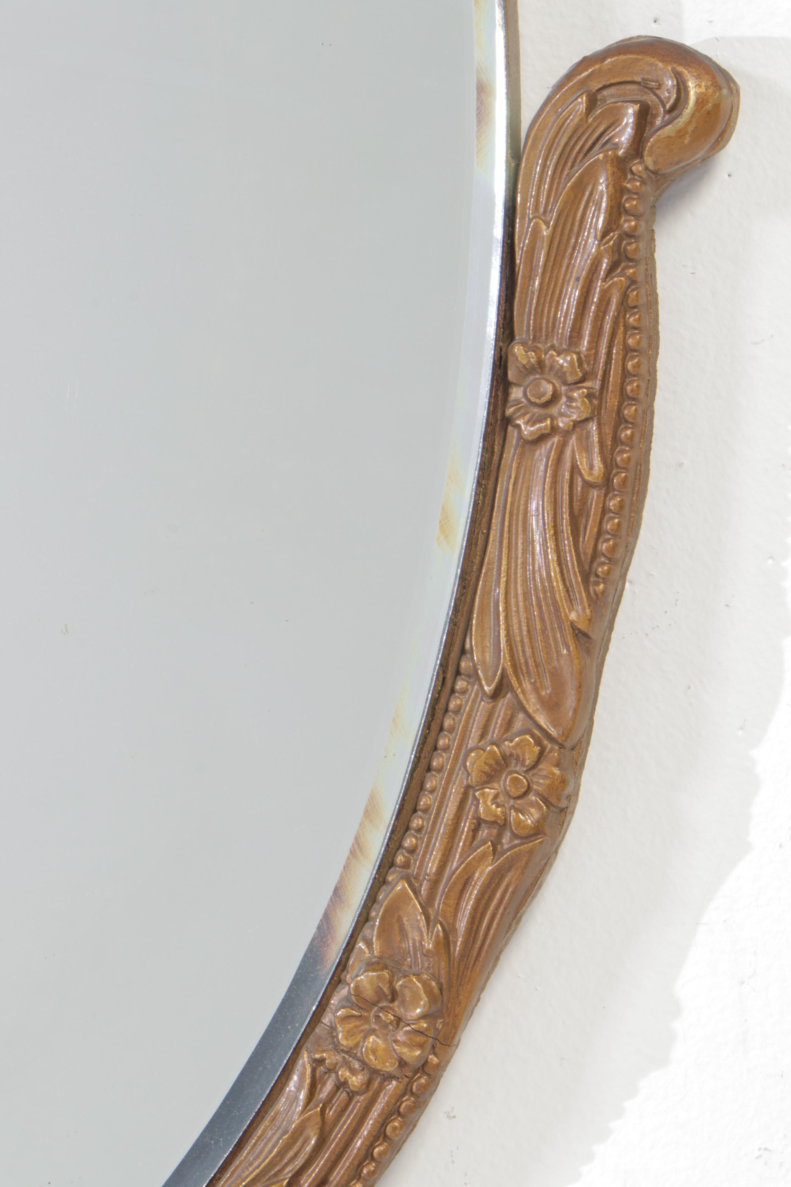 Neoclassical Style Giltwood and Composition Mirror, Early 20th Century