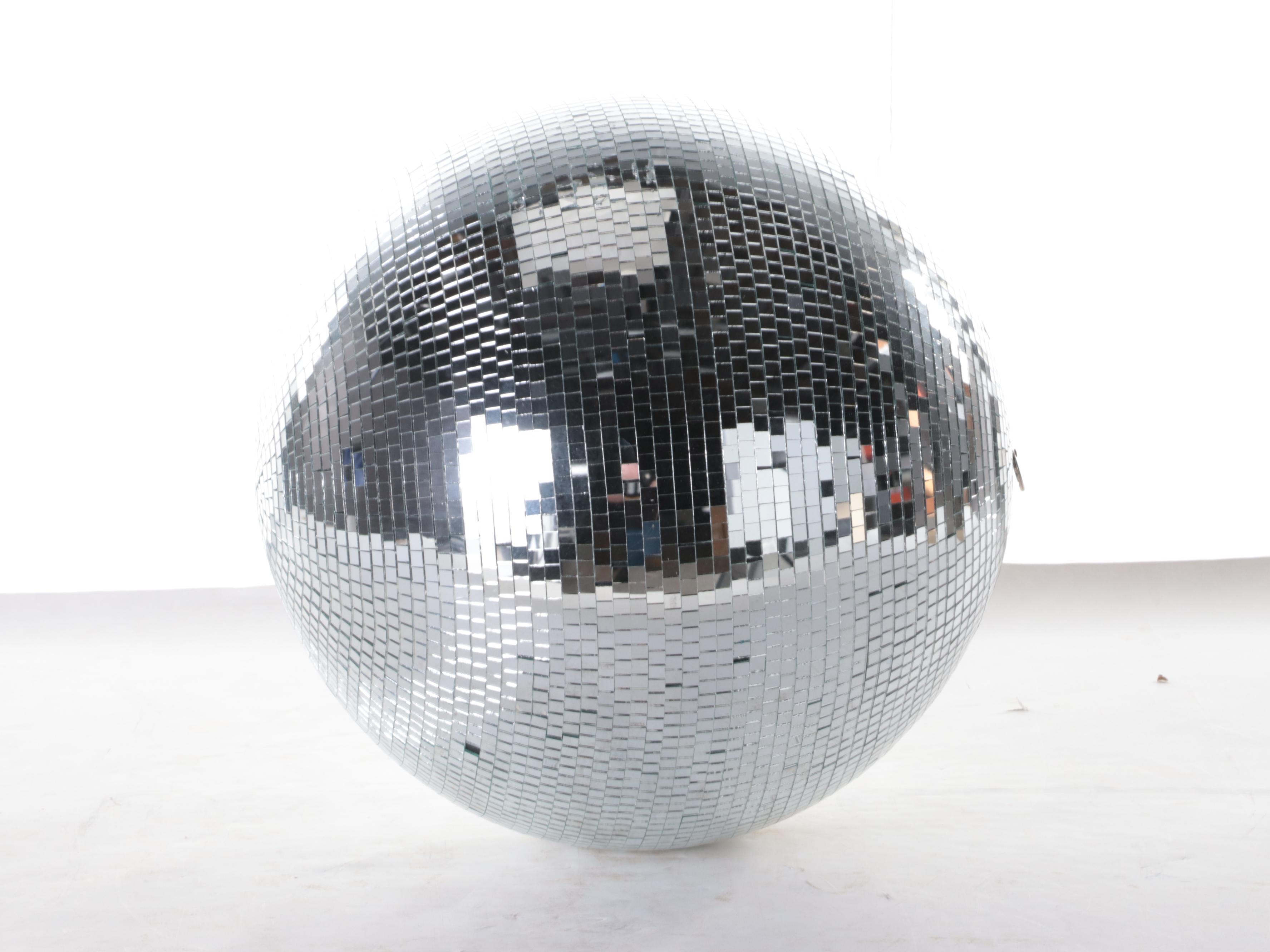 Tabletop Spinning Disco Balls With Hanging Disco Ball
