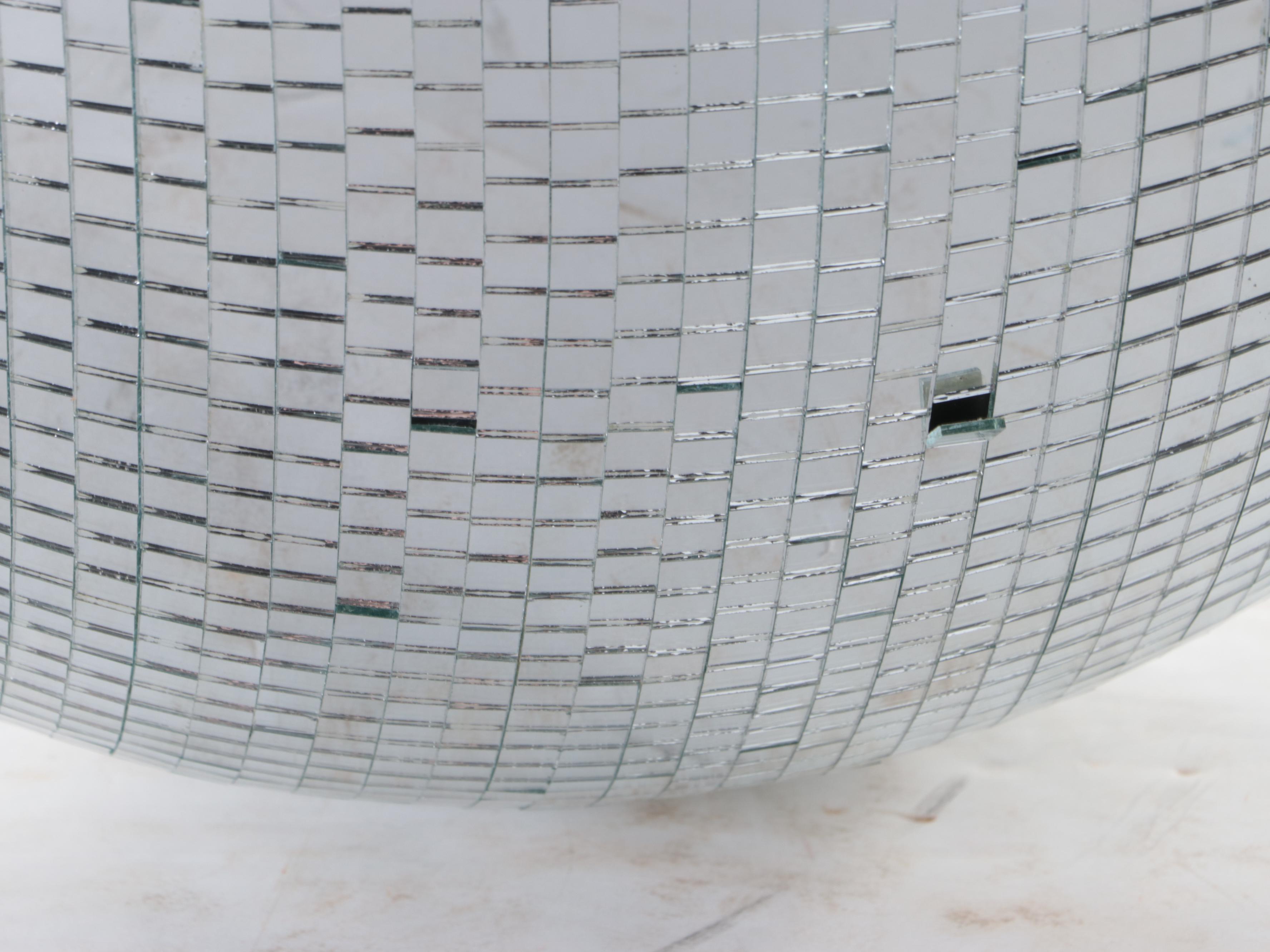 Tabletop Spinning Disco Balls With Hanging Disco Ball