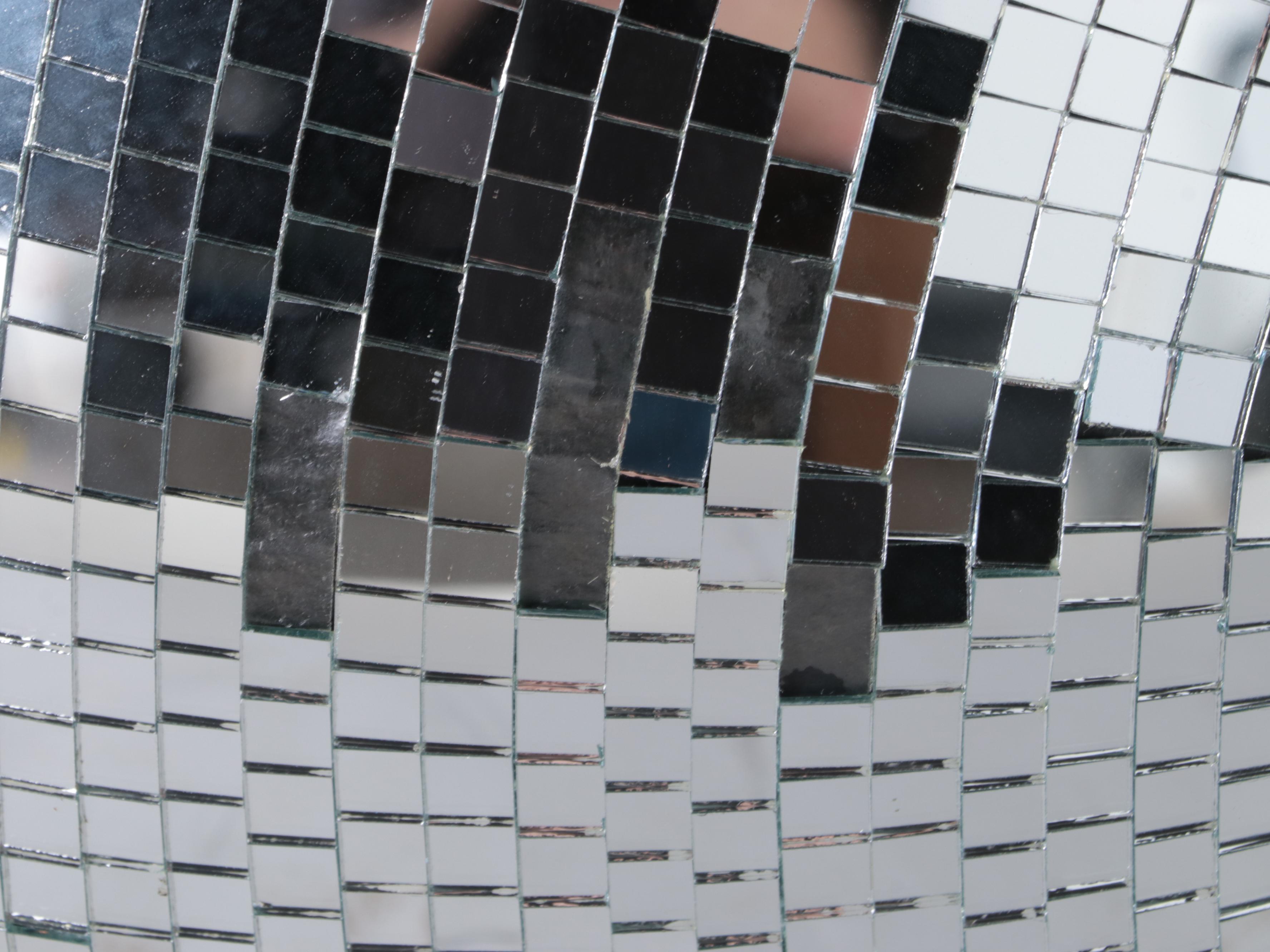 Tabletop Spinning Disco Balls With Hanging Disco Ball