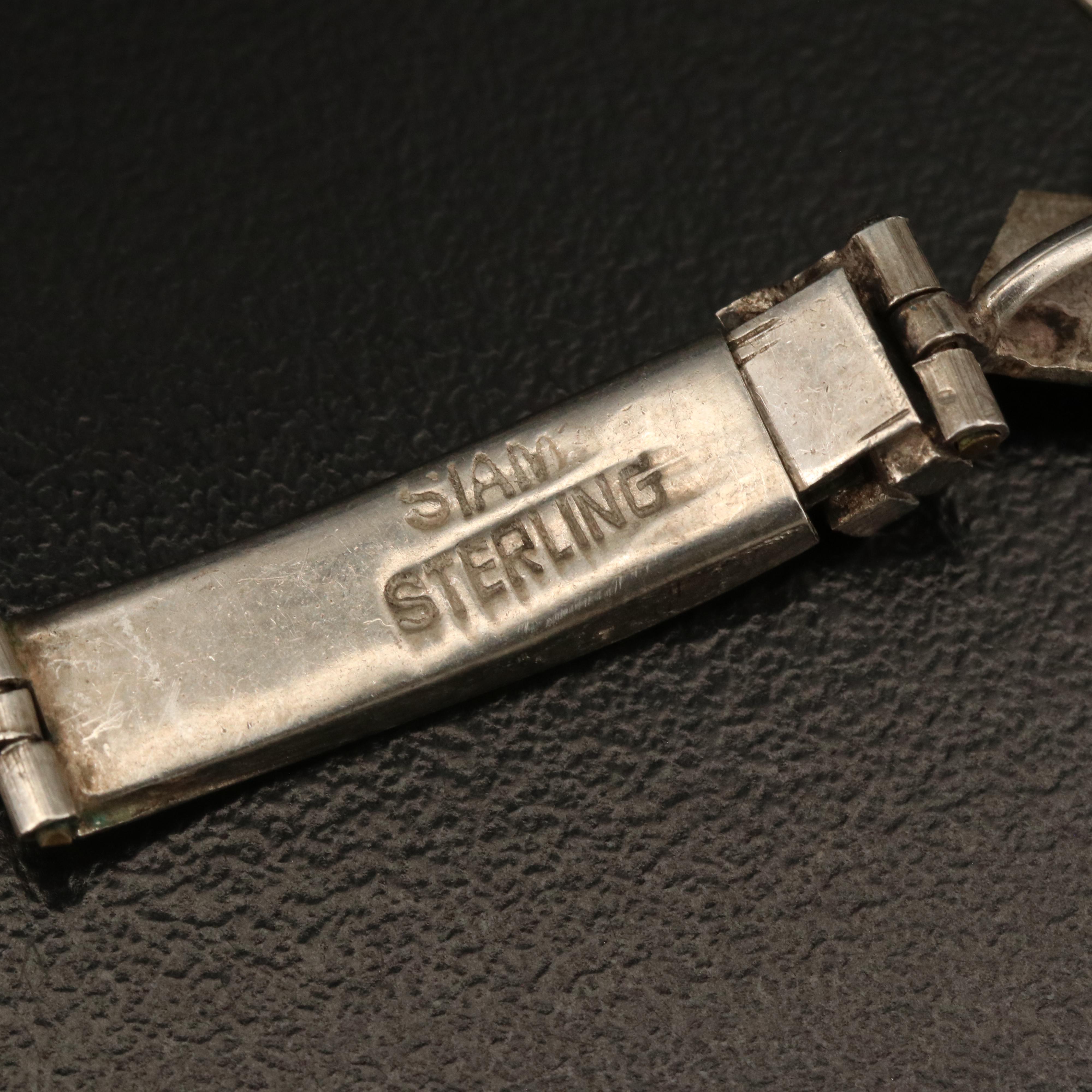 Vintage Siam Sterling and Neillo Necklace