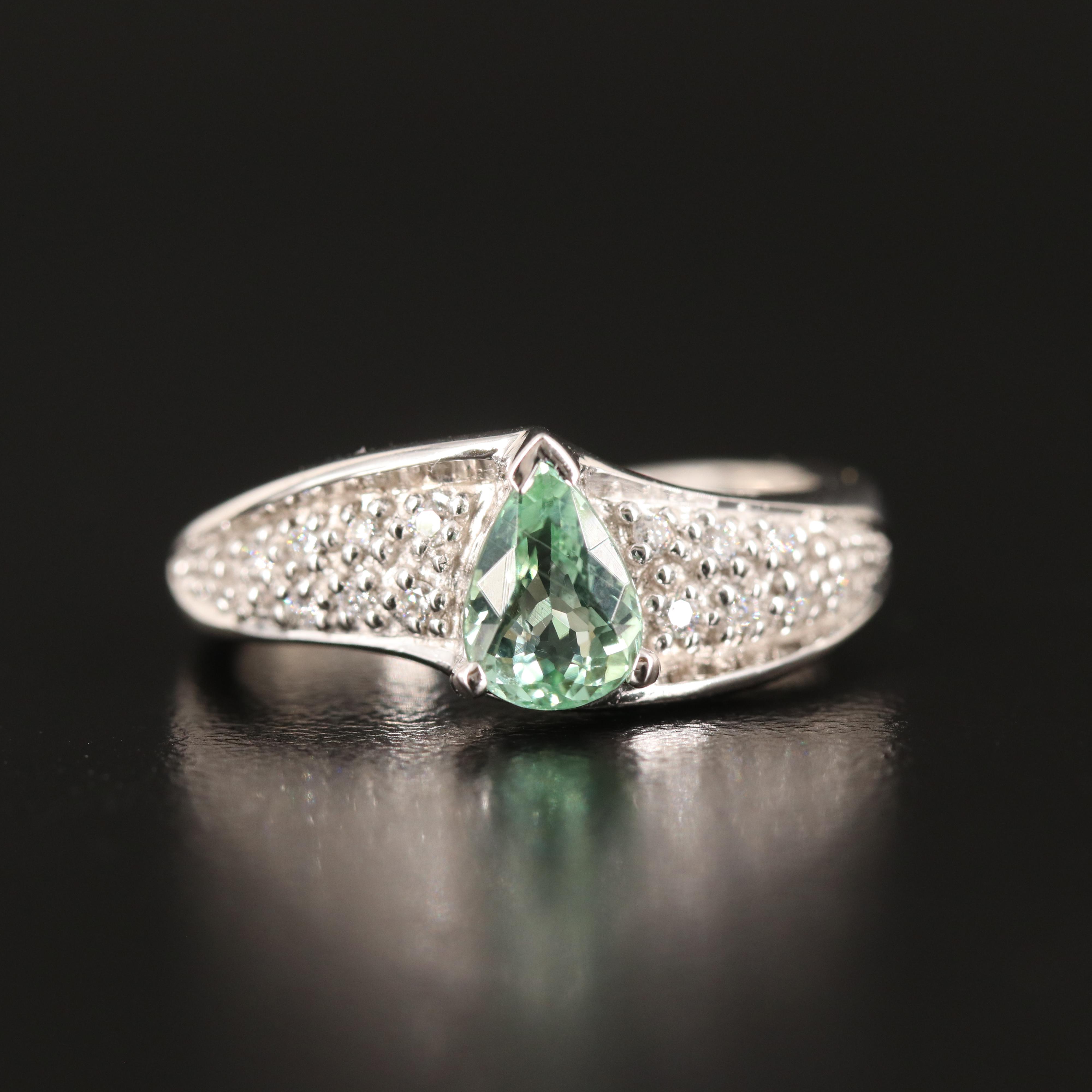 18K Tourmaline and Diamond Ring