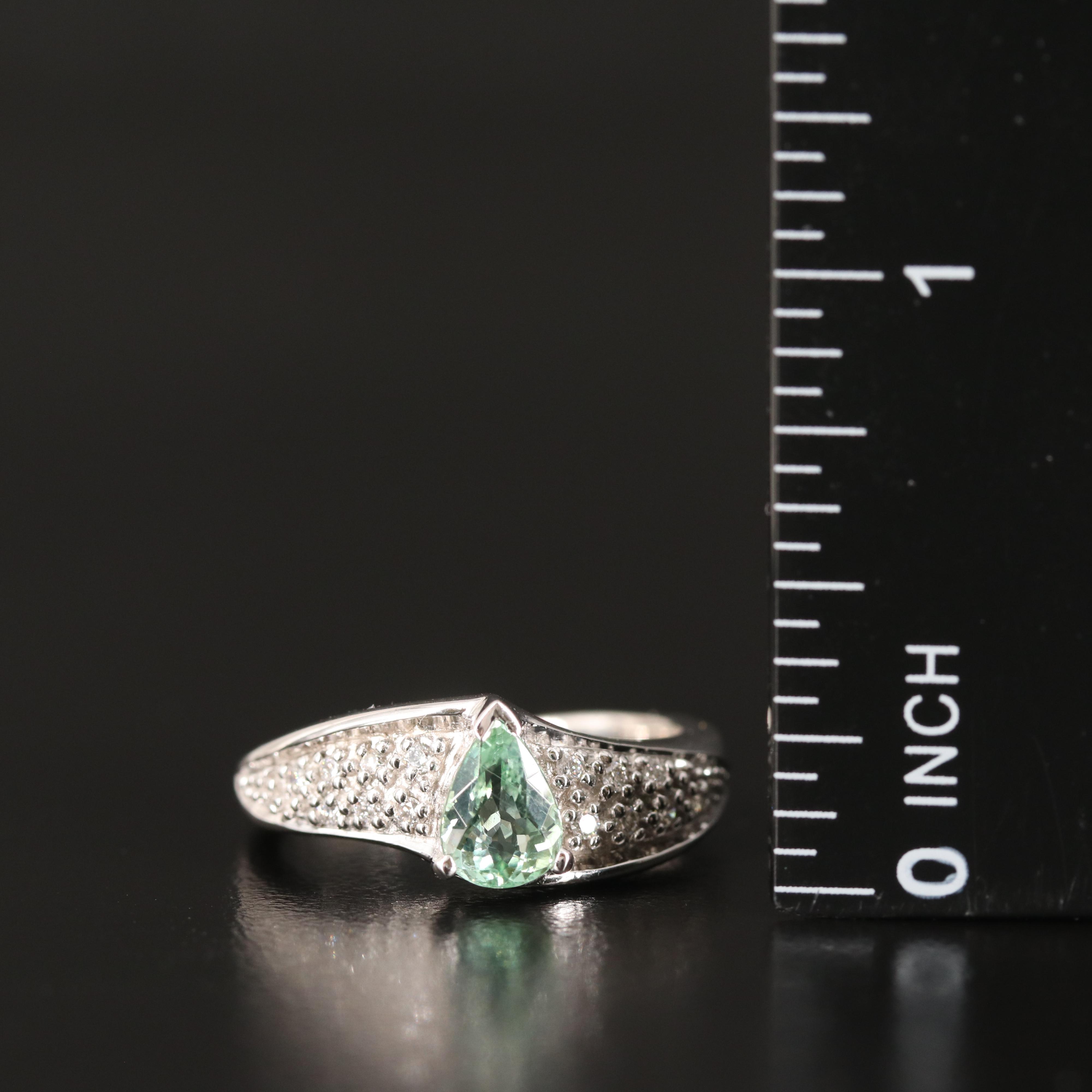 18K Tourmaline and Diamond Ring