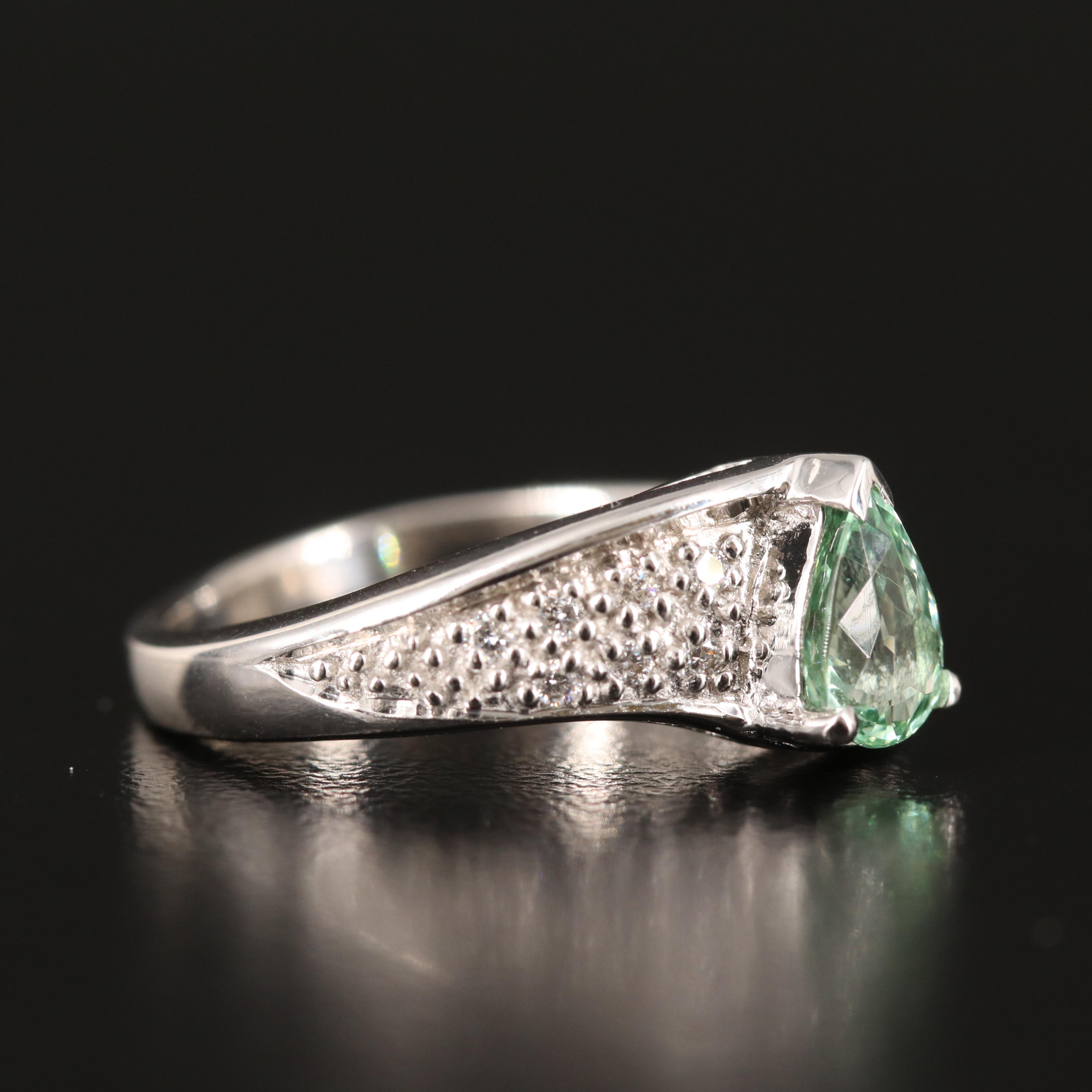 18K Tourmaline and Diamond Ring