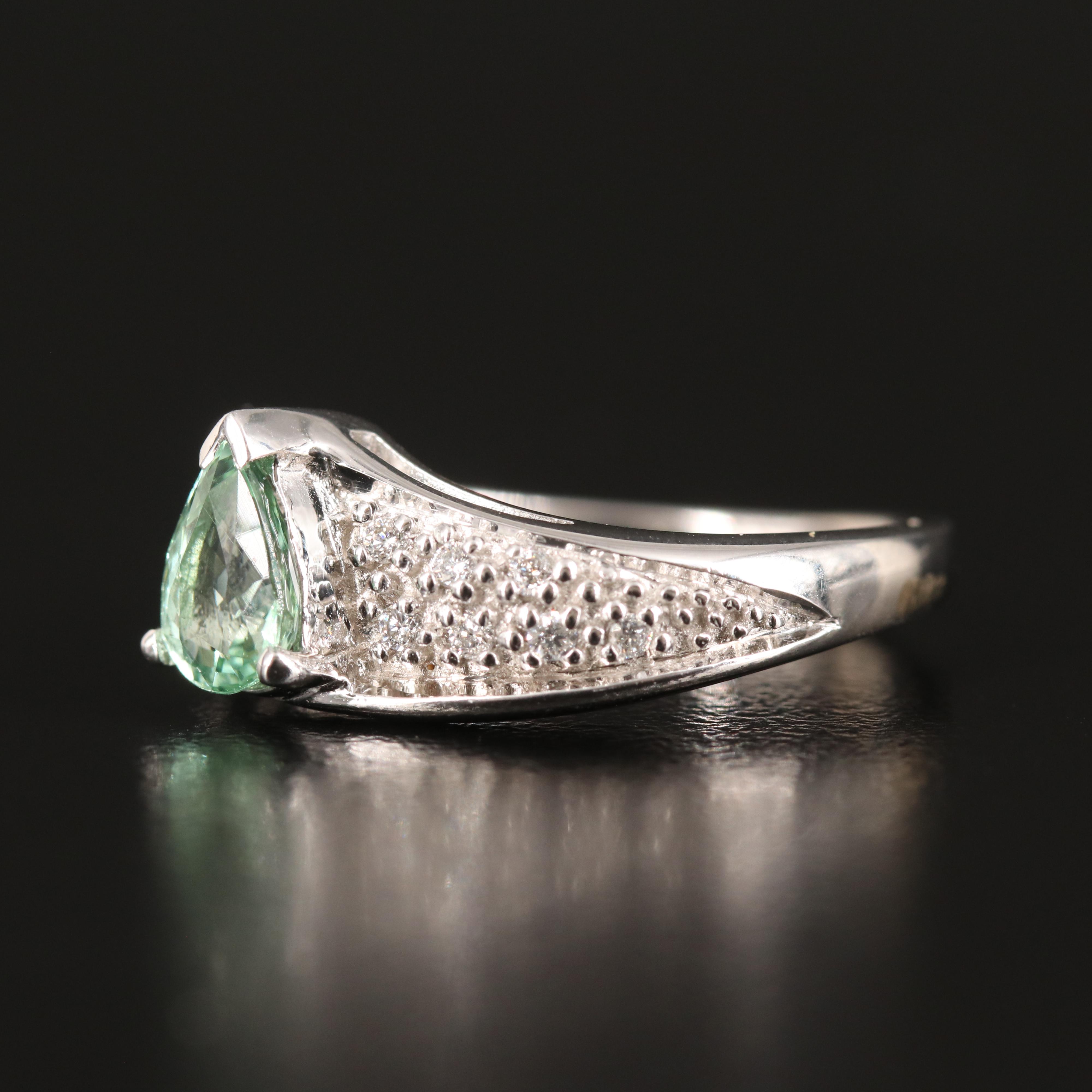 18K Tourmaline and Diamond Ring