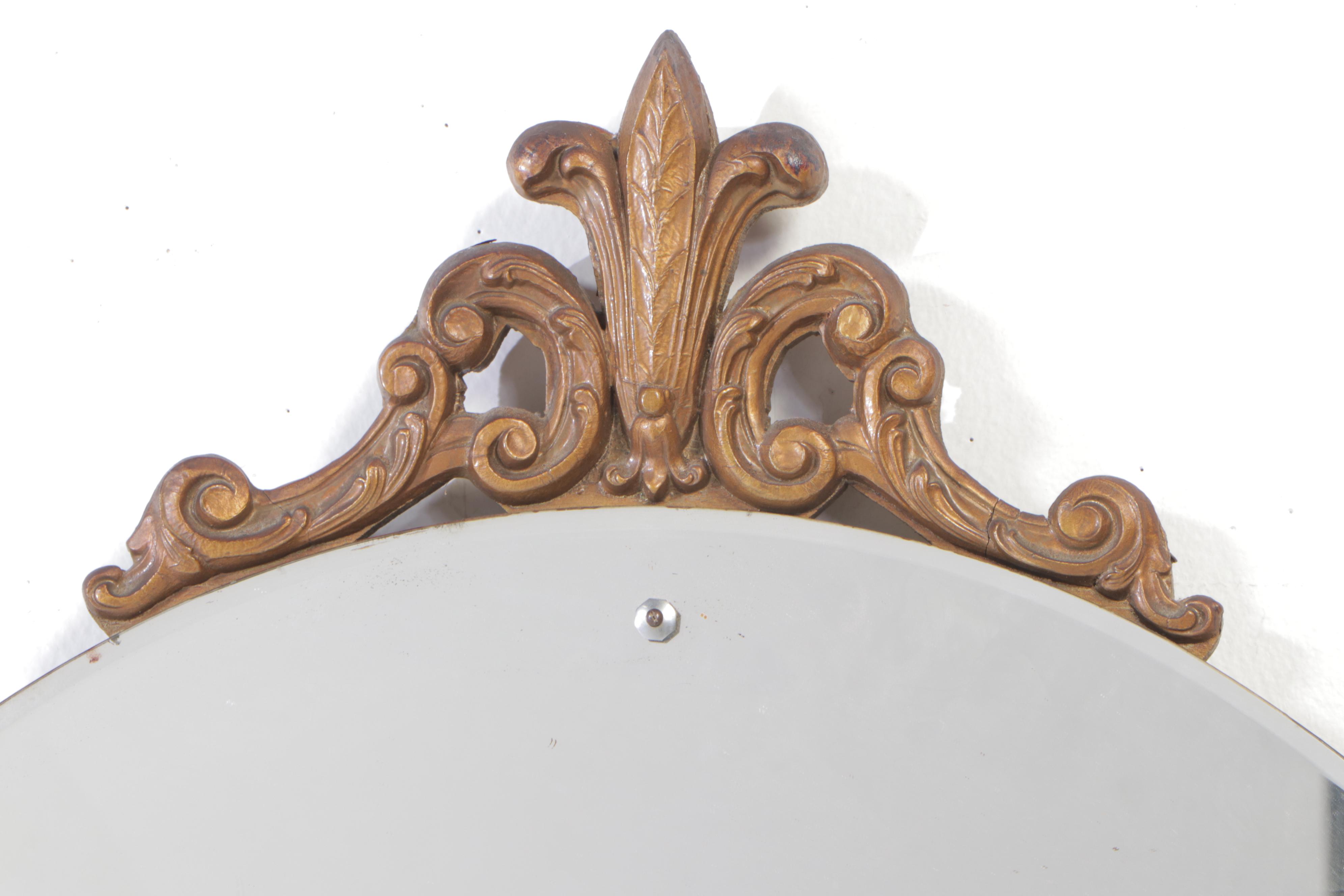 Neoclassical Style Giltwood and Composition Mirror, Early 20th Century