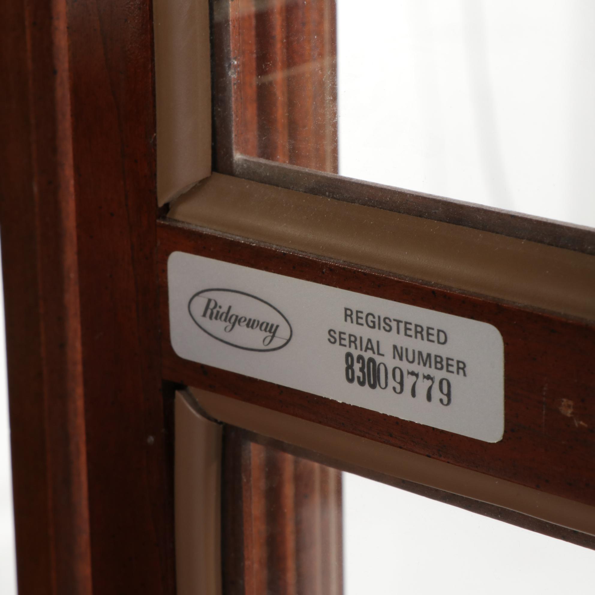 Ridgeway Federal Style No. 241 Cherry Grandfather Clock, 1983