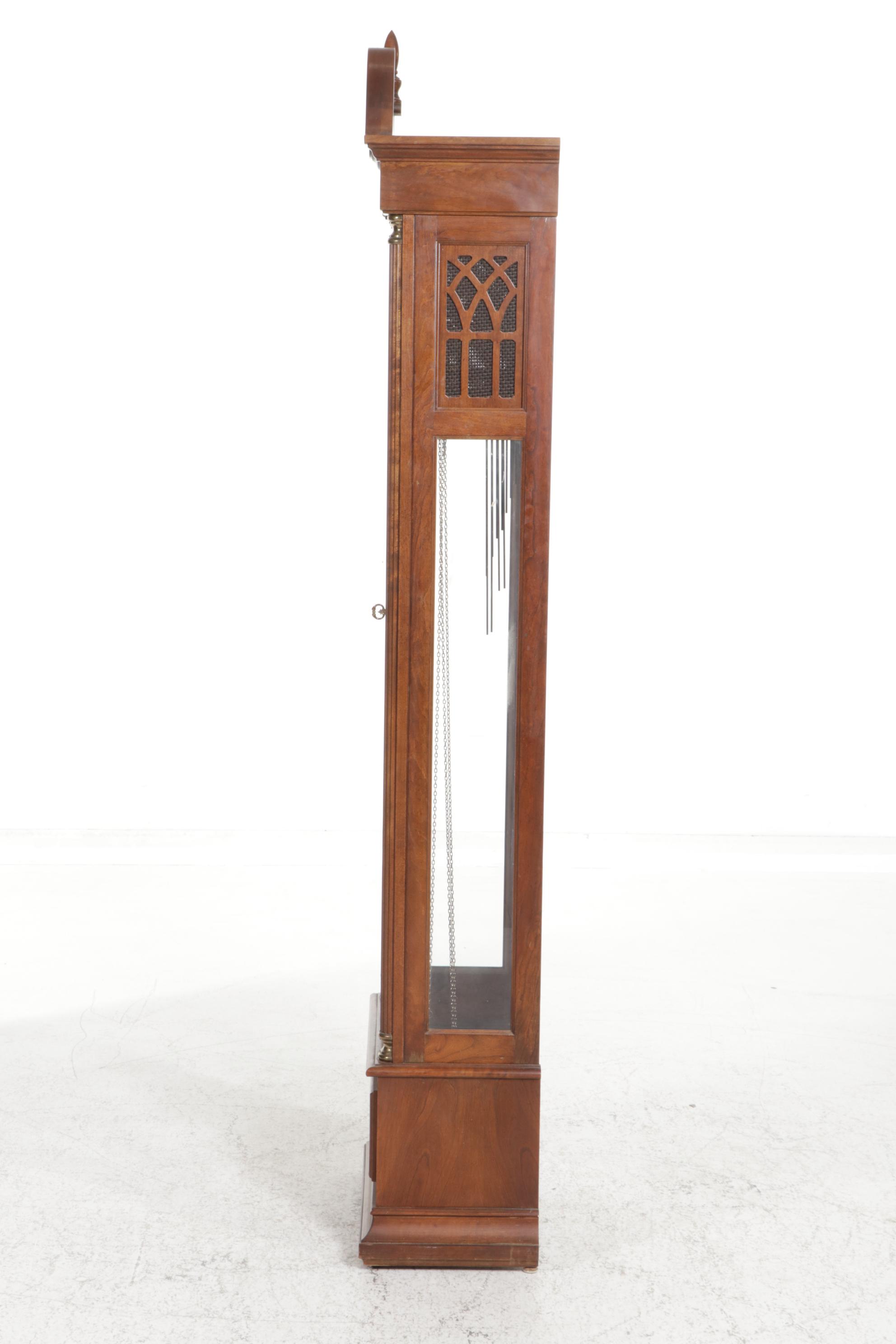 Ridgeway Federal Style No. 241 Cherry Grandfather Clock, 1983