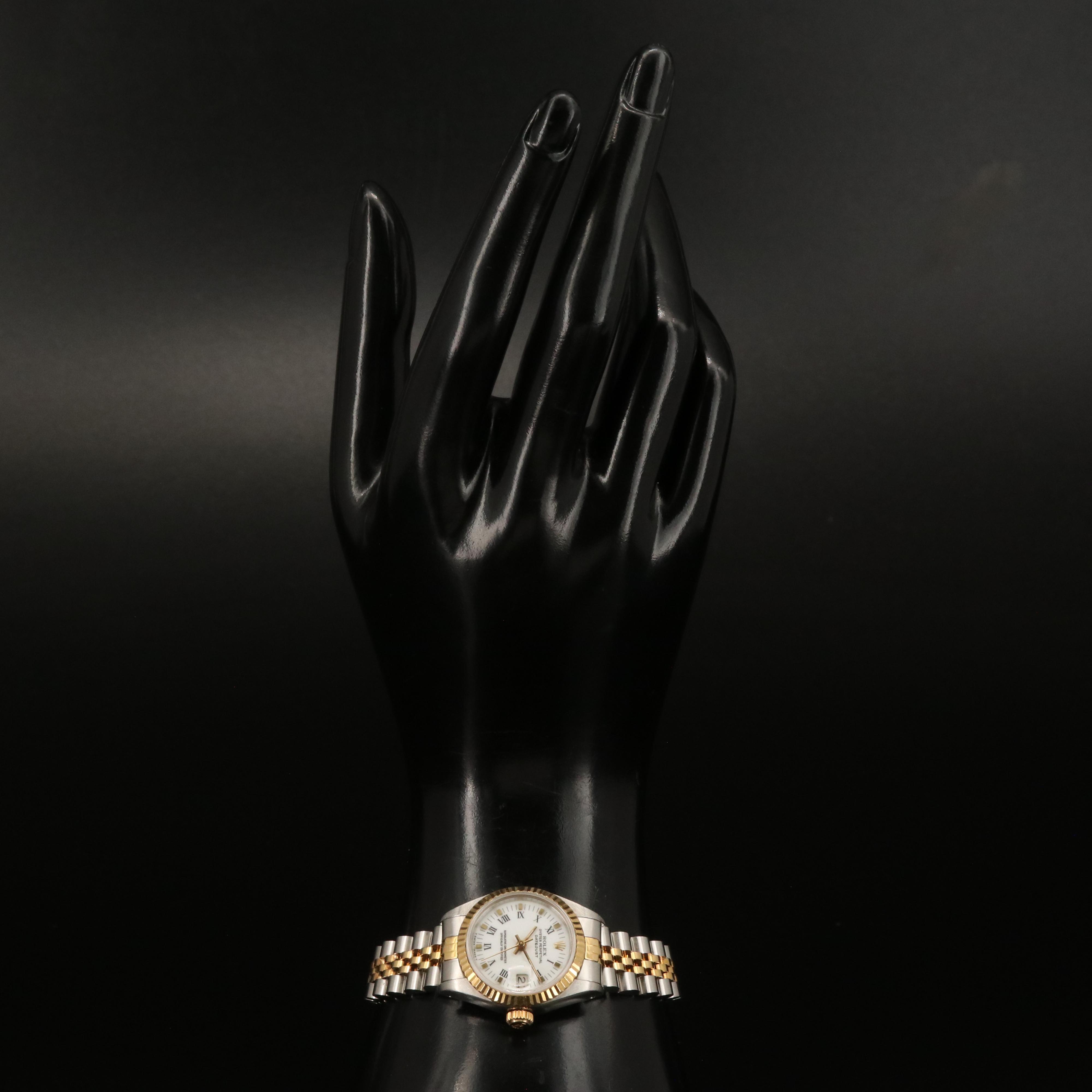 1990 Rolex 18K and Stainless Steel Oyster Perpetual Datejust Watch