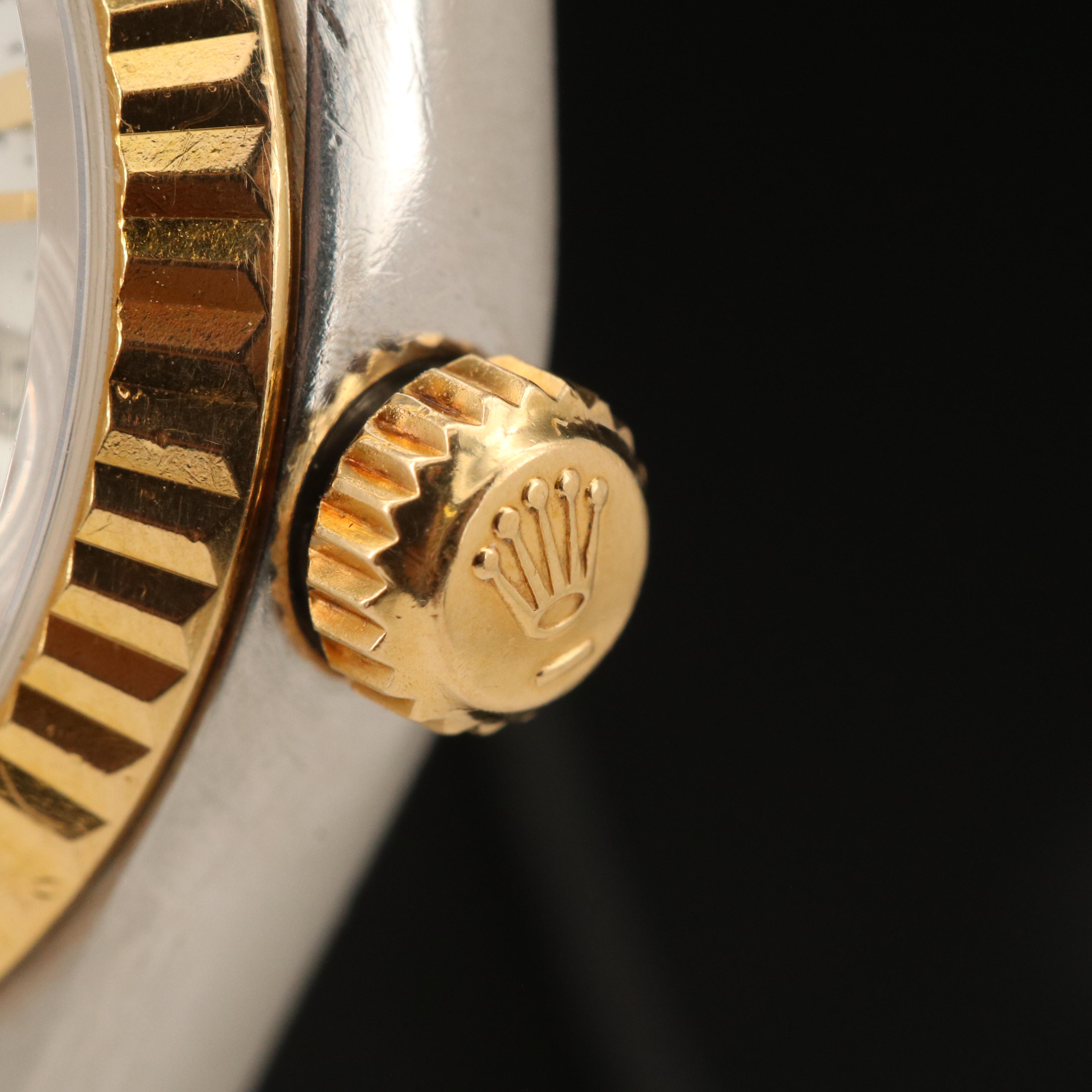 1990 Rolex 18K and Stainless Steel Oyster Perpetual Datejust Watch