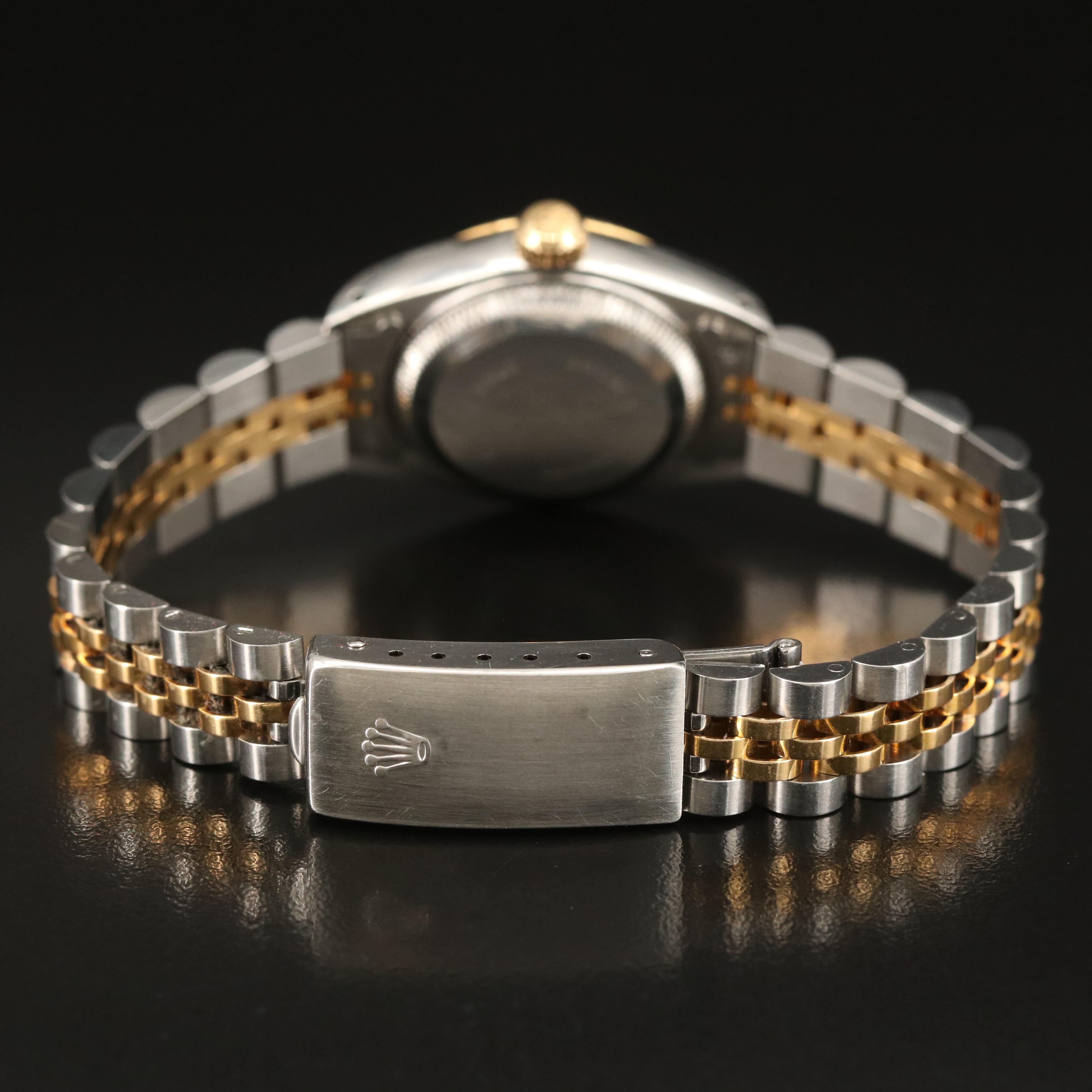 1990 Rolex 18K and Stainless Steel Oyster Perpetual Datejust Watch