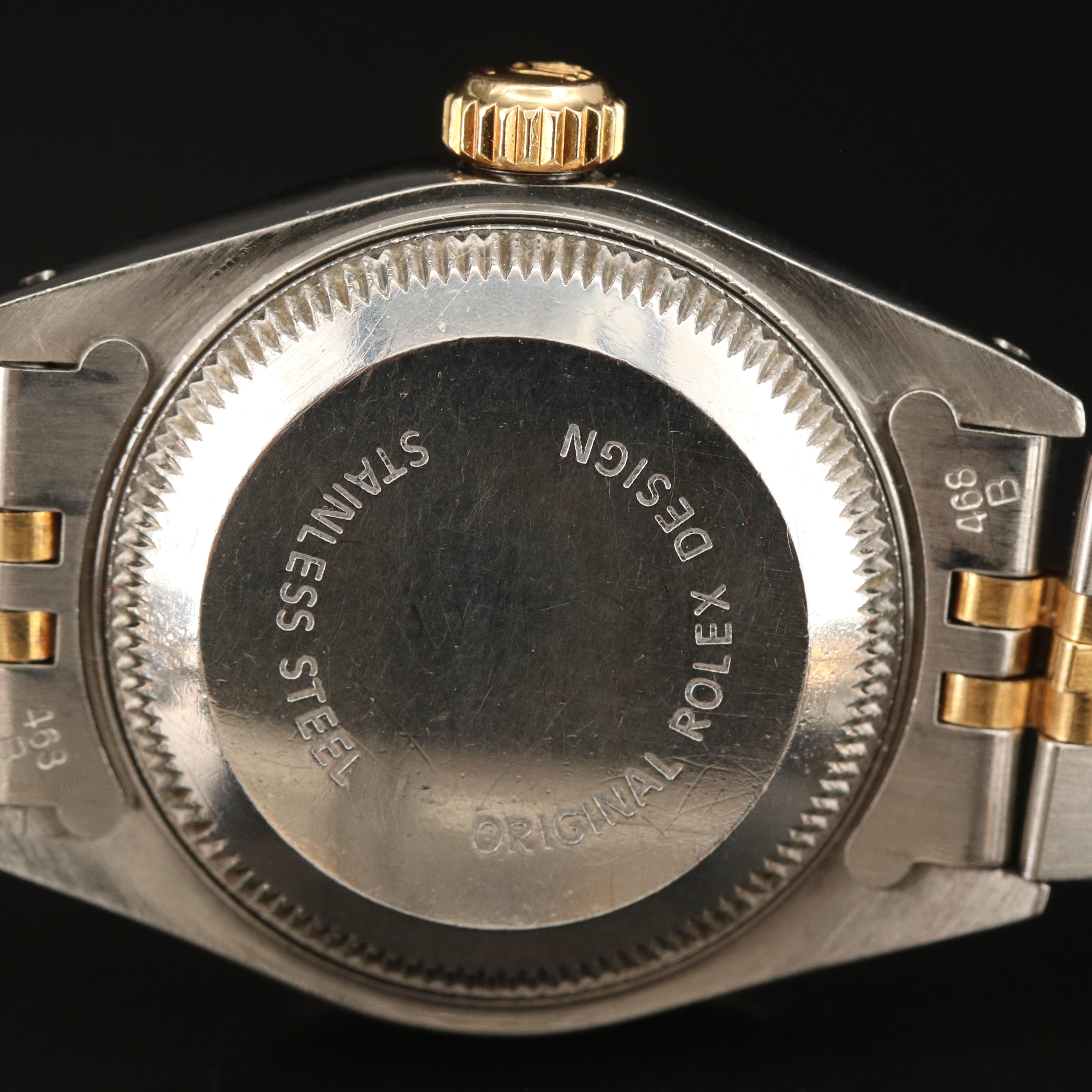 1990 Rolex 18K and Stainless Steel Oyster Perpetual Datejust Watch