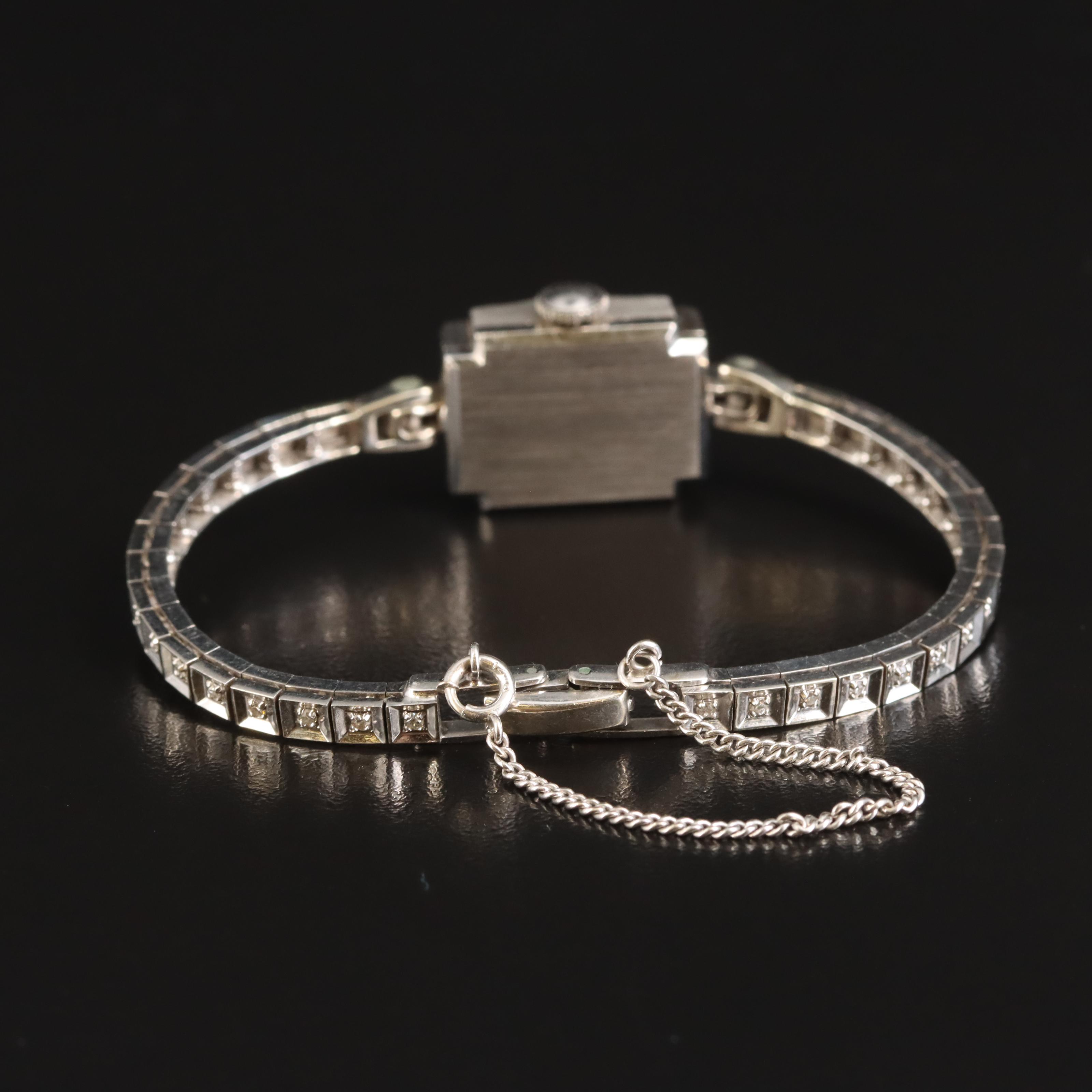 14K Hamilton 0.52 CTW Diamond Watch