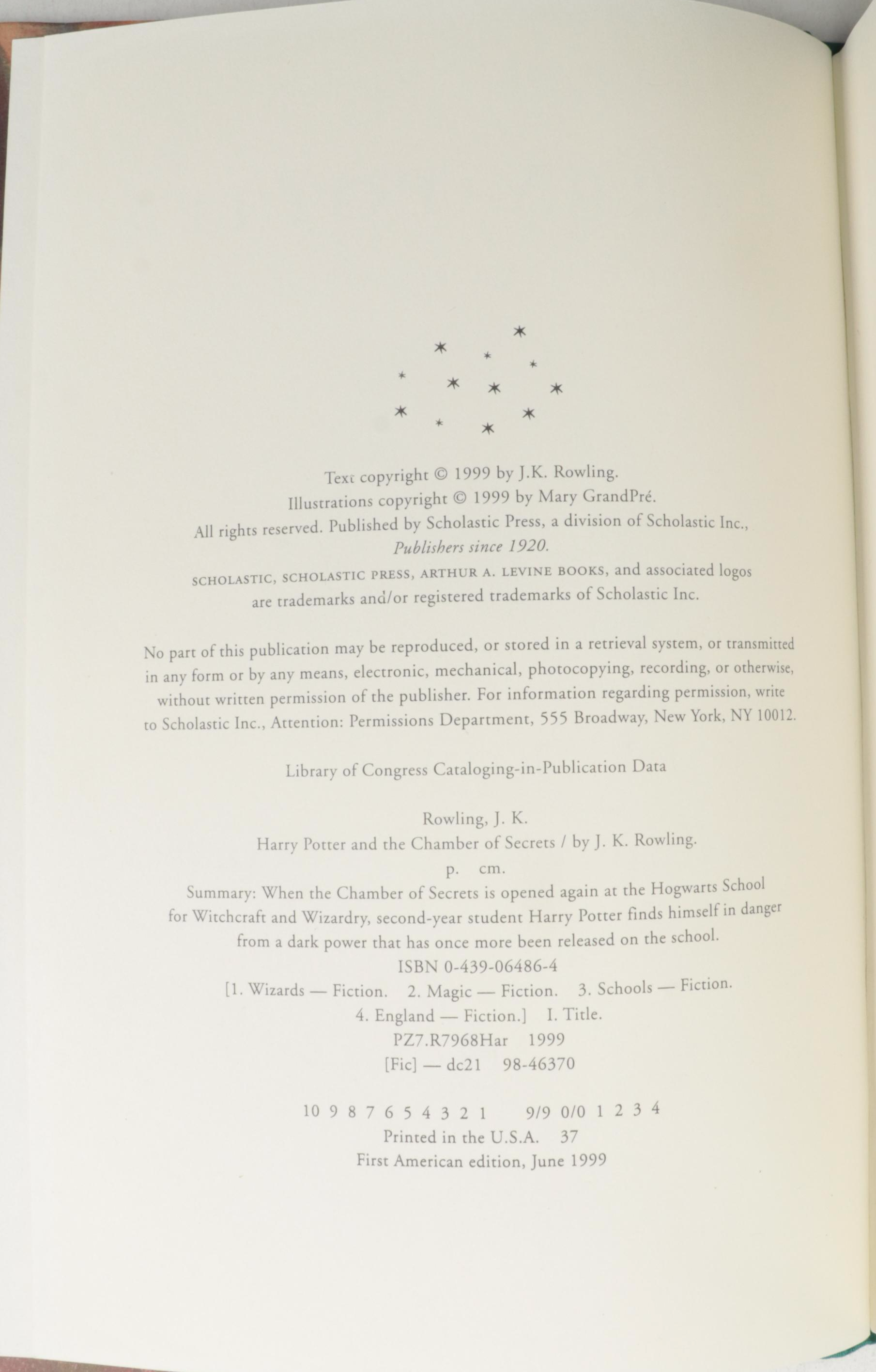 First American Edition "Harry Potter" Complete Series by J. K. Rowling