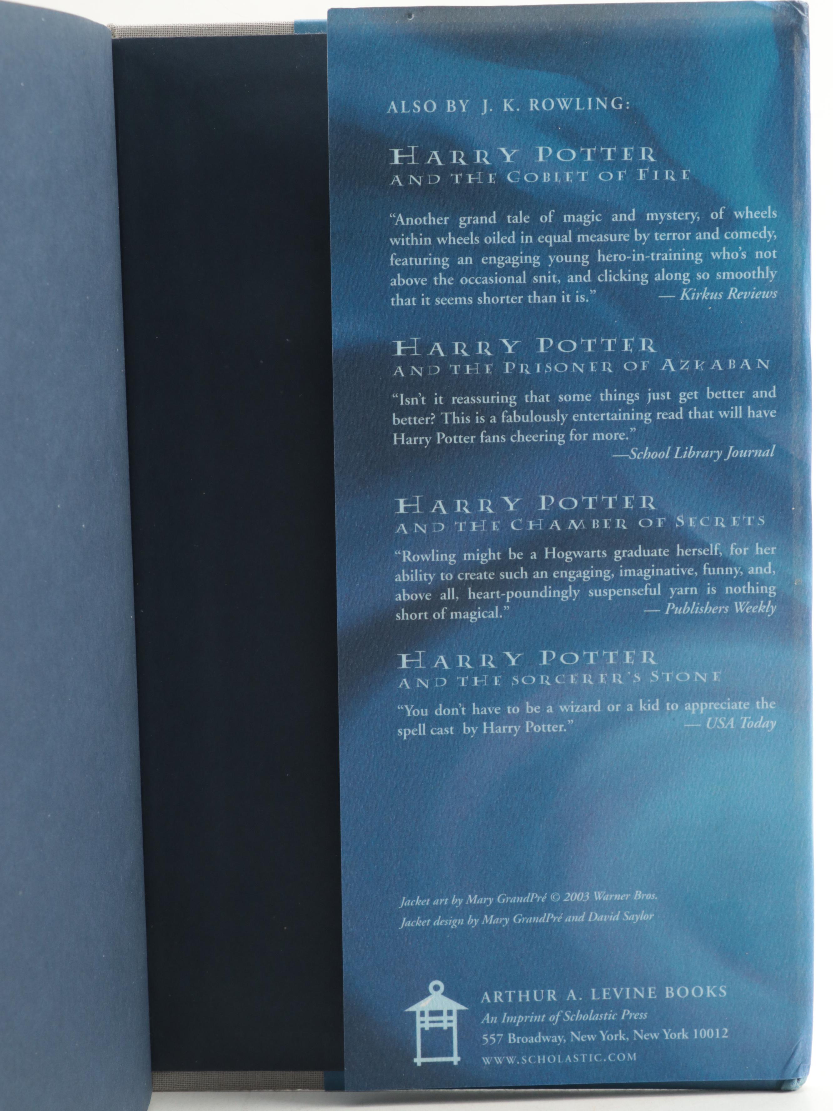 First American Edition "Harry Potter" Complete Series by J. K. Rowling