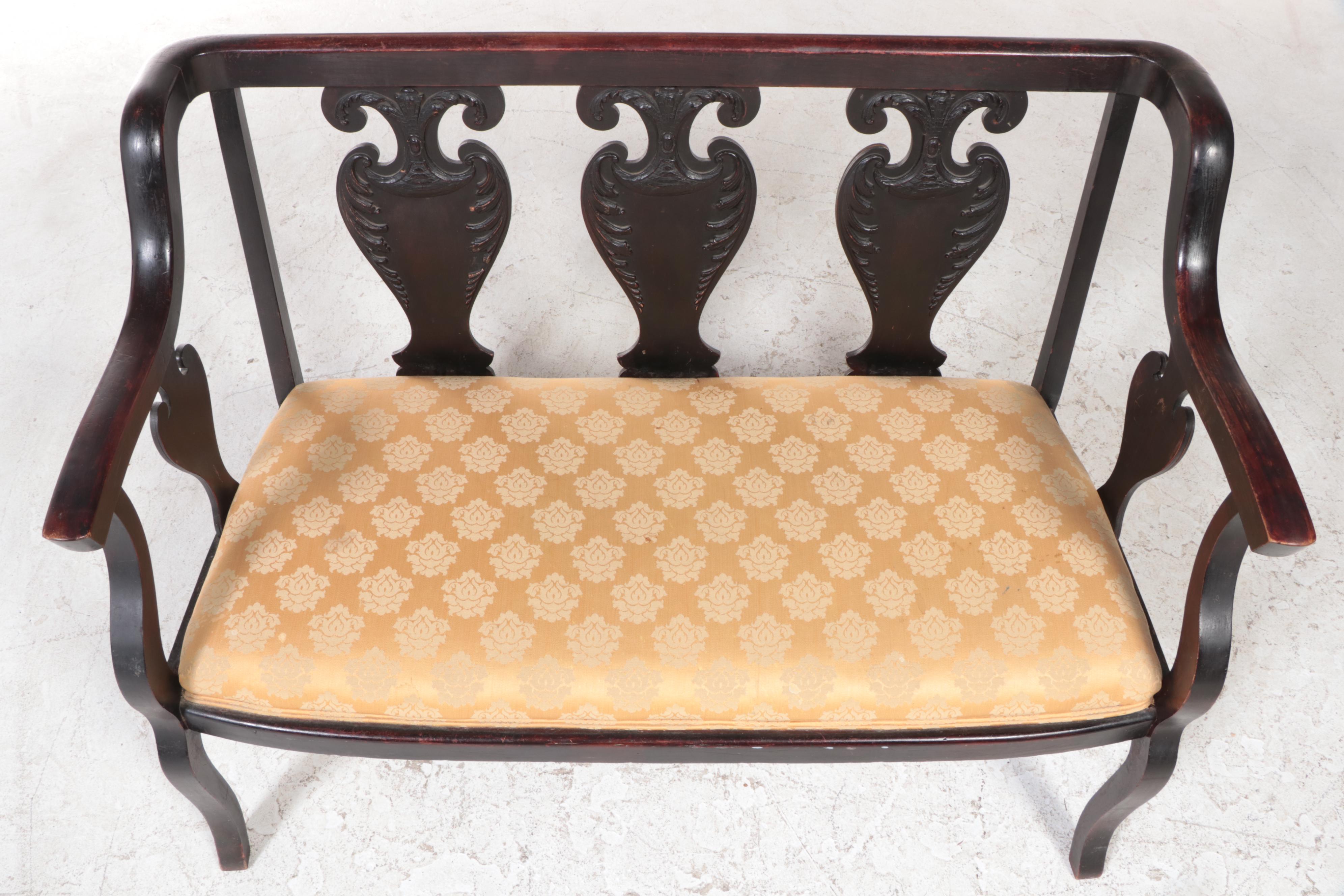 Colonial Revival Birch Settee, Late 19th/Early 20th Century