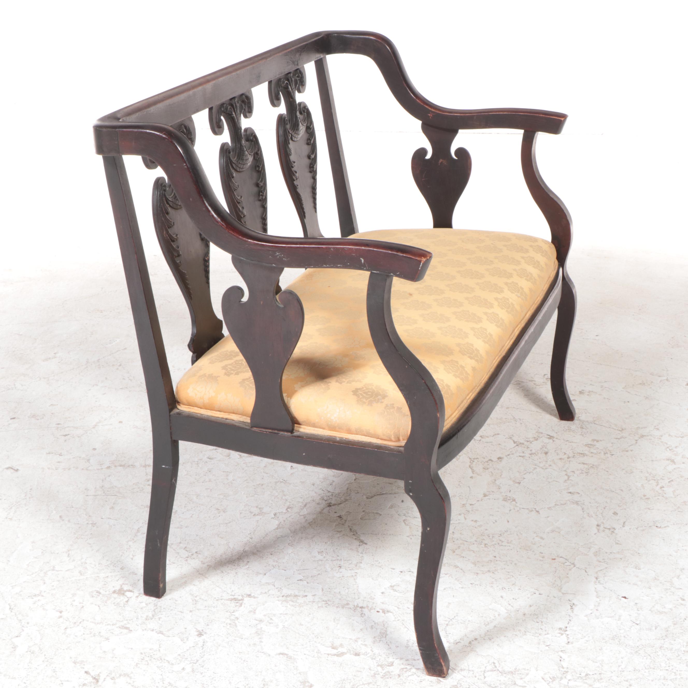 Colonial Revival Birch Settee, Late 19th/Early 20th Century