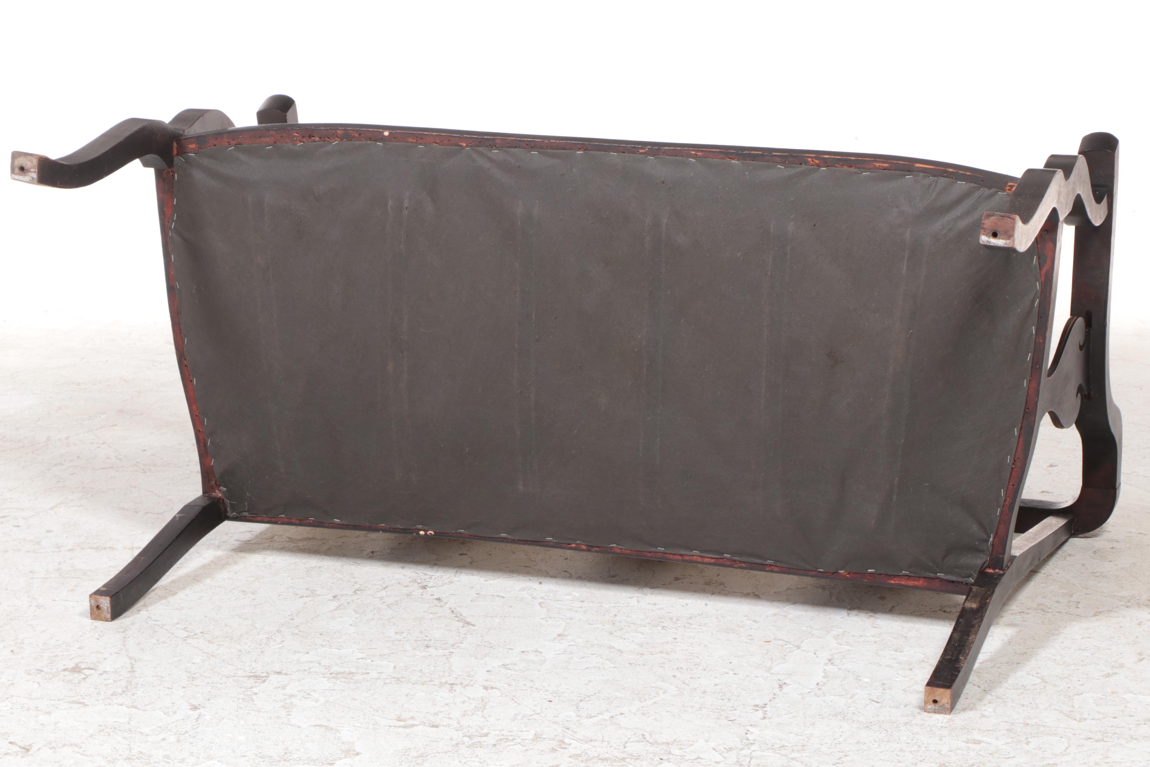 Colonial Revival Birch Settee, Late 19th/Early 20th Century