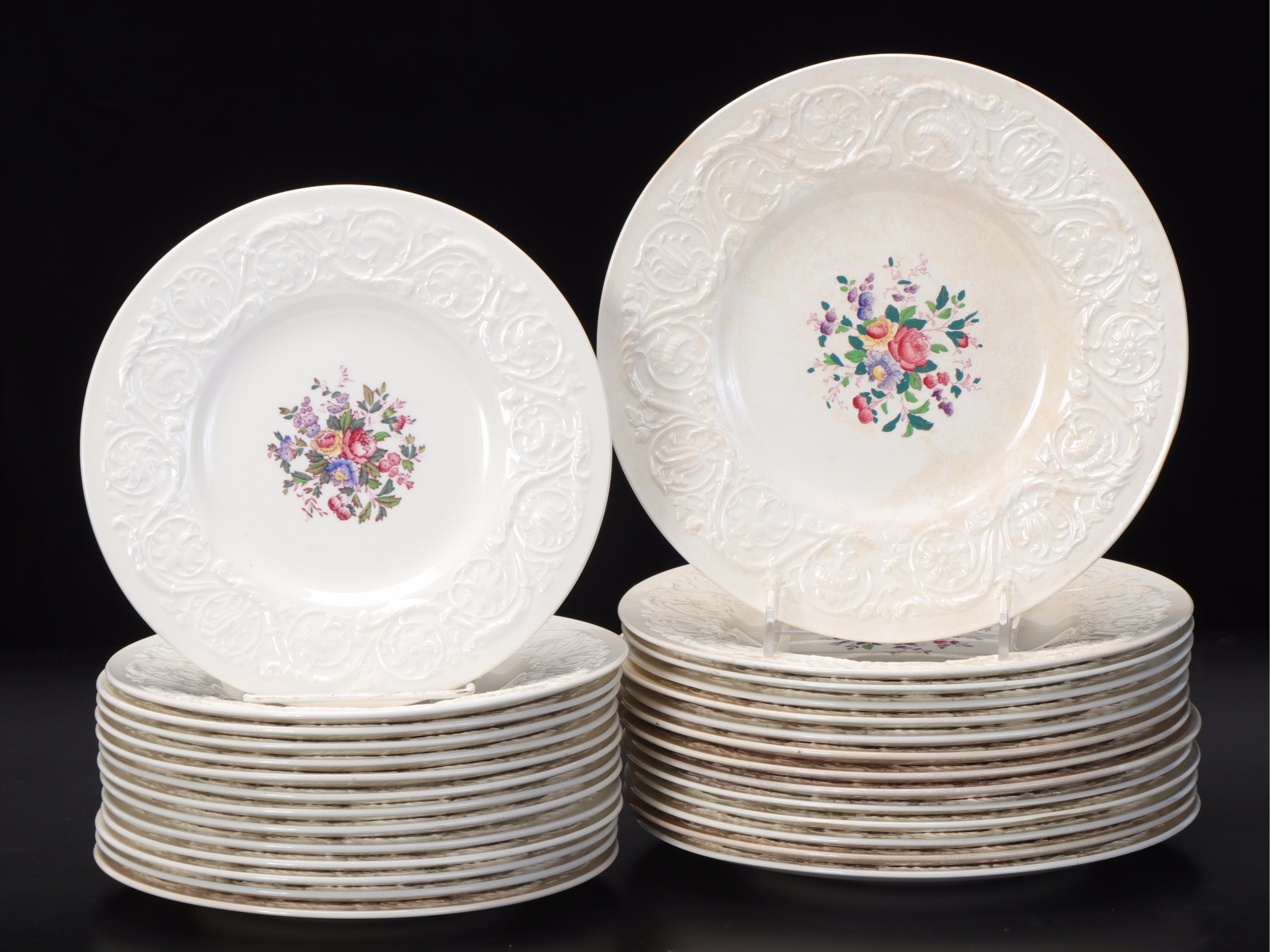 Wedgwood "Swansea" Earthenware Dinnerware and More, Mid to Late 20th C.