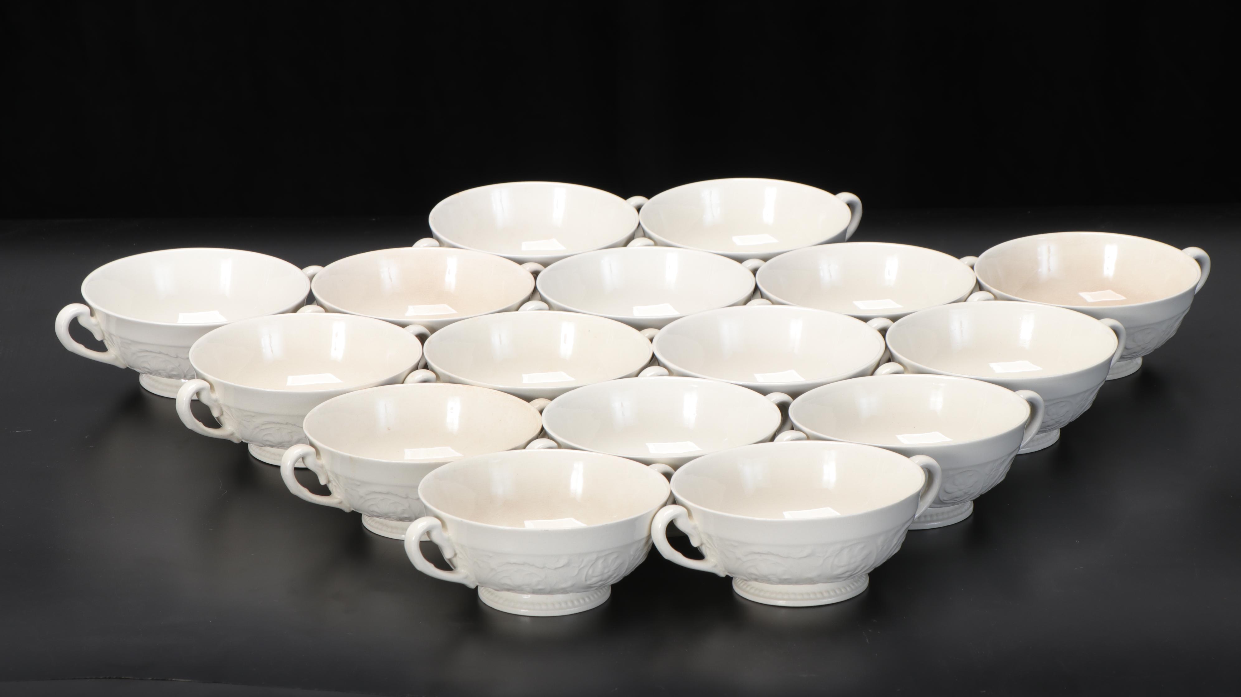 Wedgwood "Swansea" Earthenware Dinnerware and More, Mid to Late 20th C.