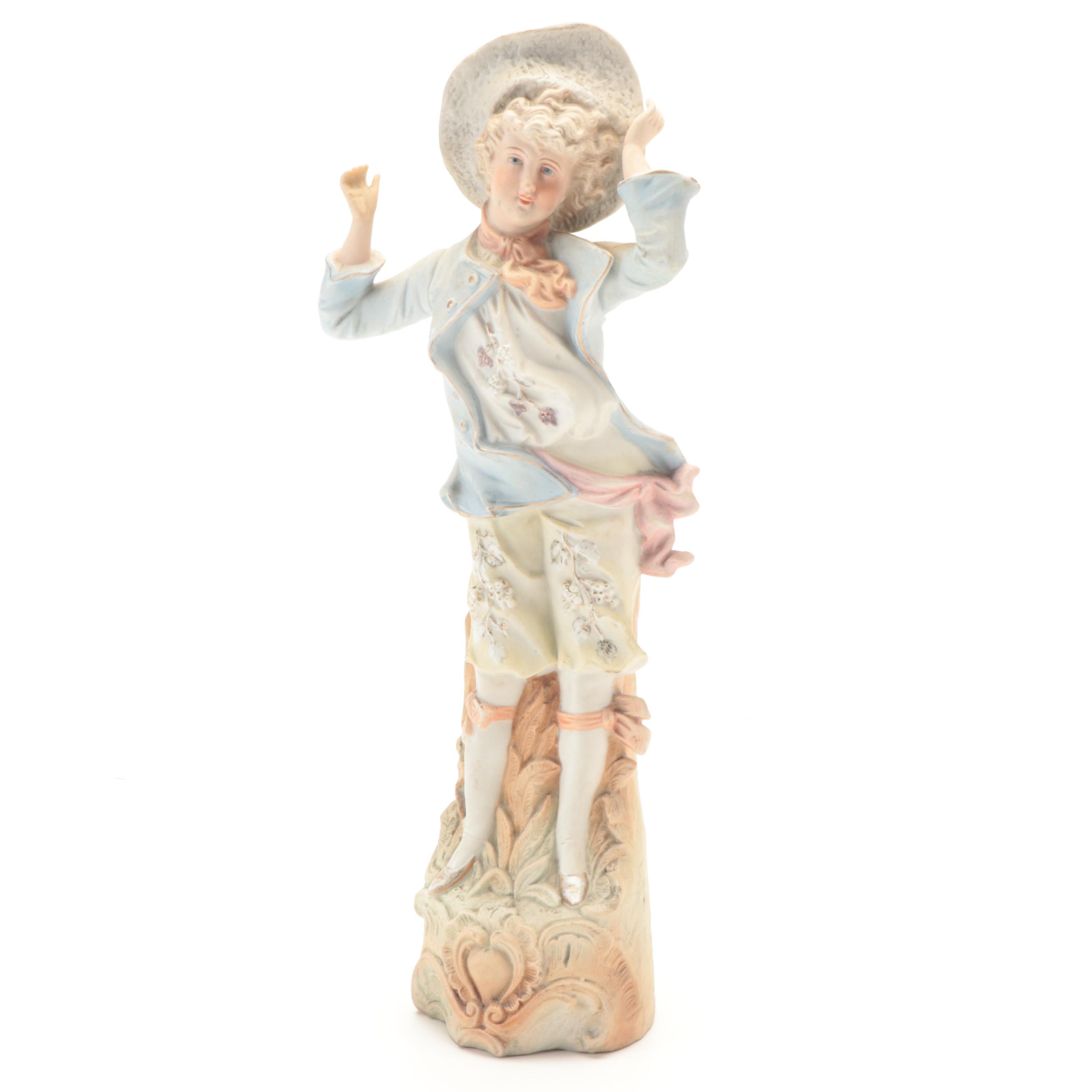 Pair of Hand-Painted Ceramic Figurines