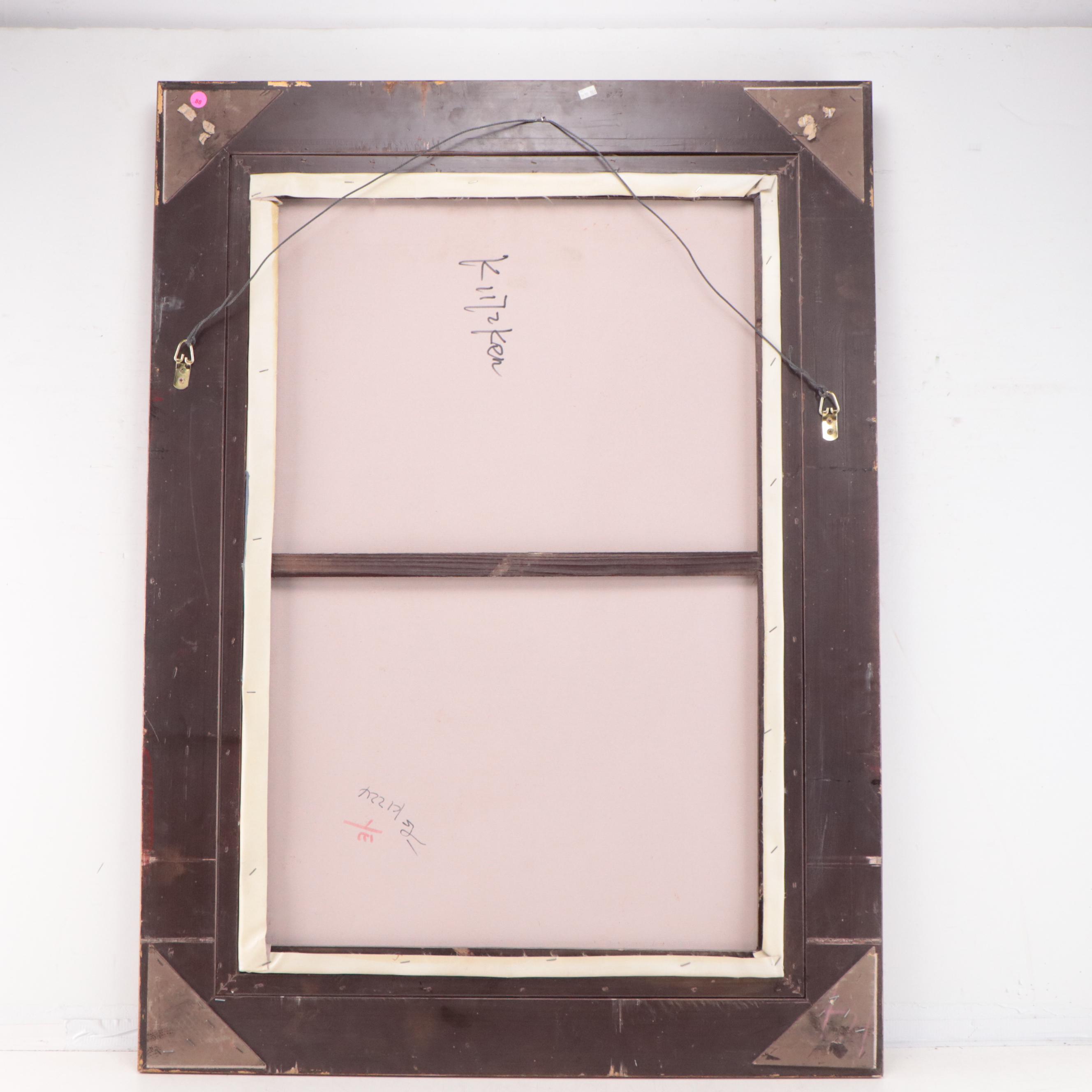 Orientalist Style Oil Painting of a Carpet Merchant, 21st Century