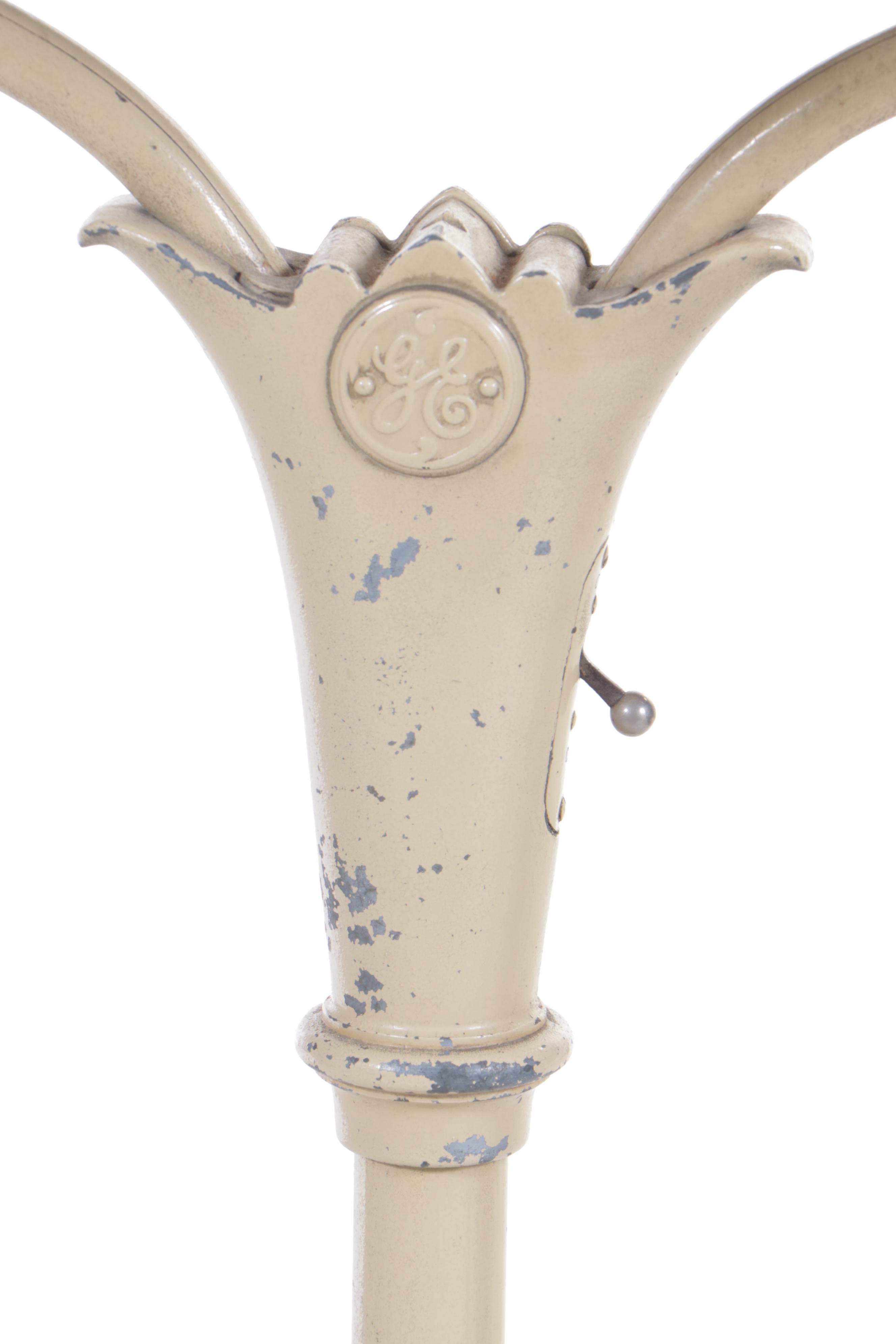 General Electric Art Nouveau "Sunlamp" Floor Lamp, Early 20th Century