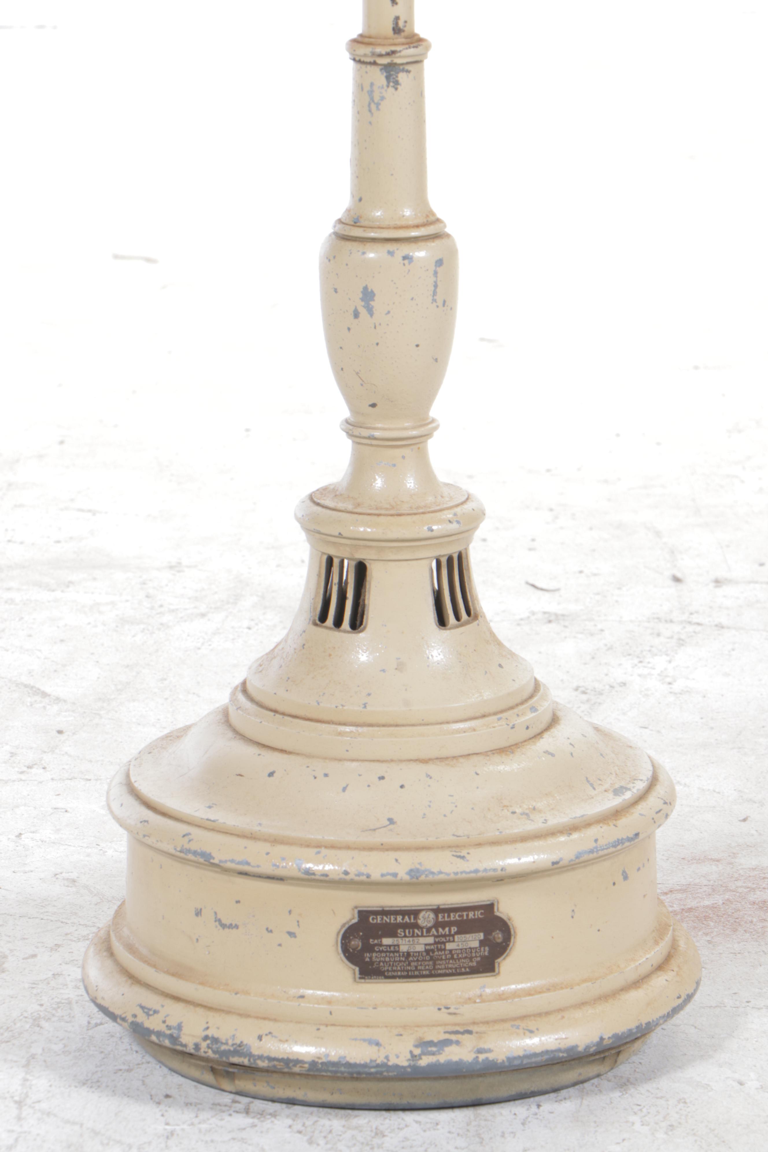 General Electric Art Nouveau "Sunlamp" Floor Lamp, Early 20th Century