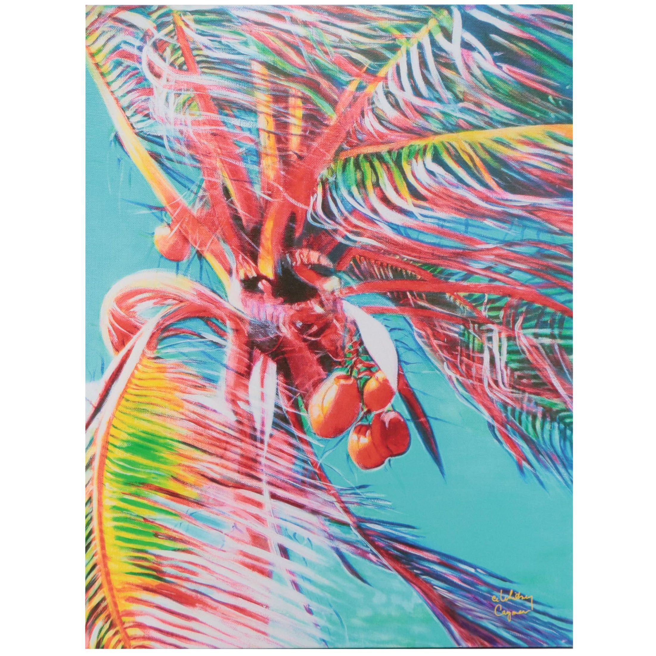 Giclée After CE Whitney "Red Palm"