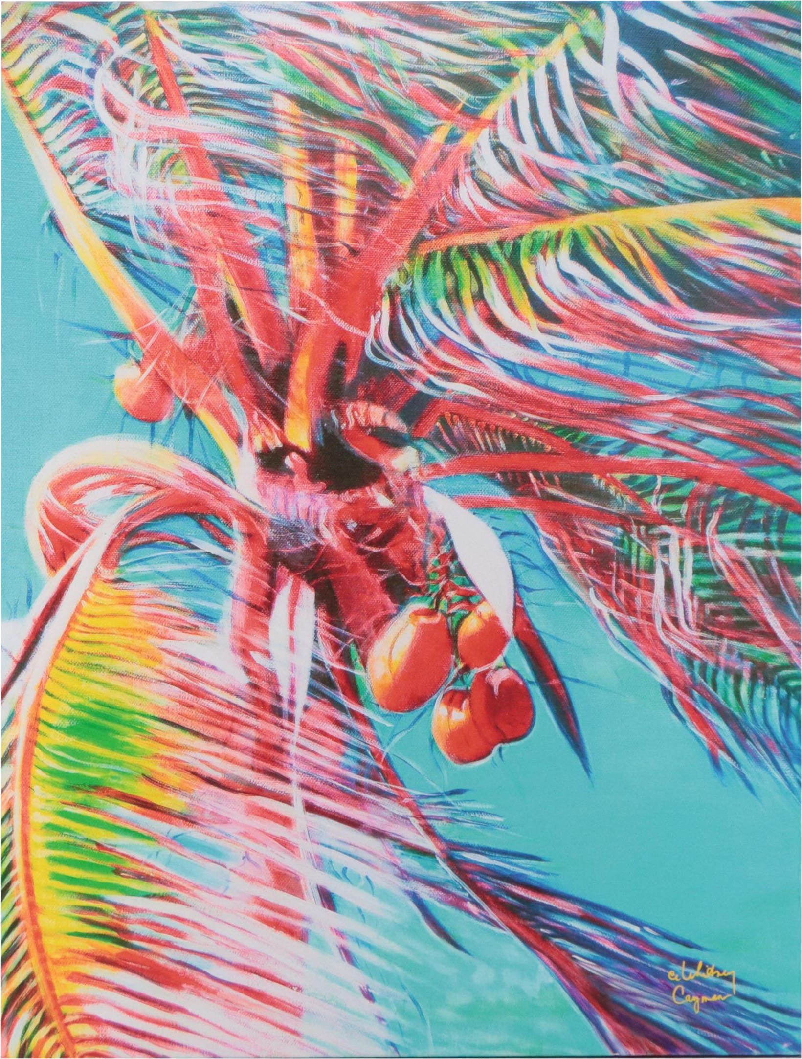 Giclée After CE Whitney "Red Palm"