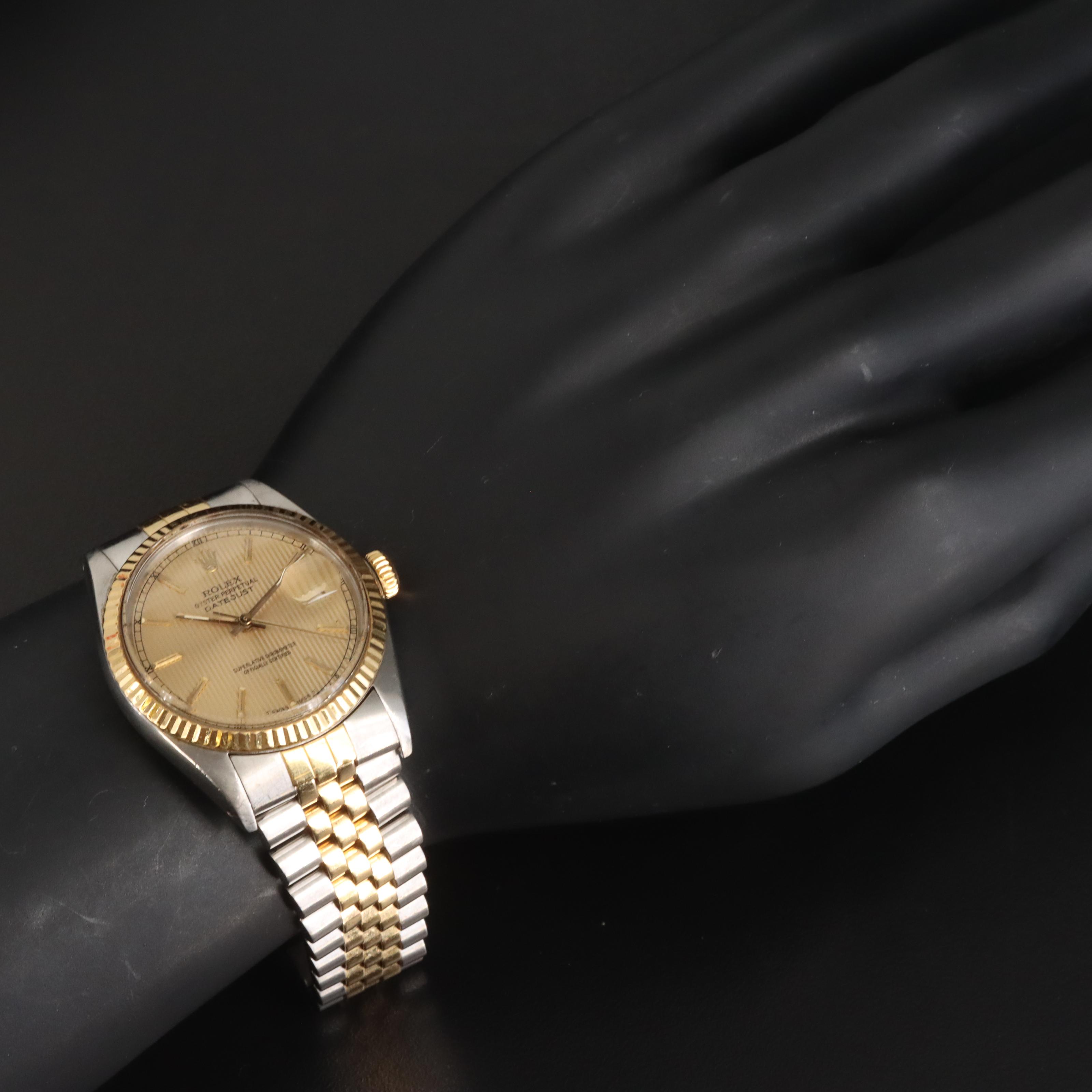 1986 Rolex Oyster Perpetual Datejust 18K and Stainless Steel Watch