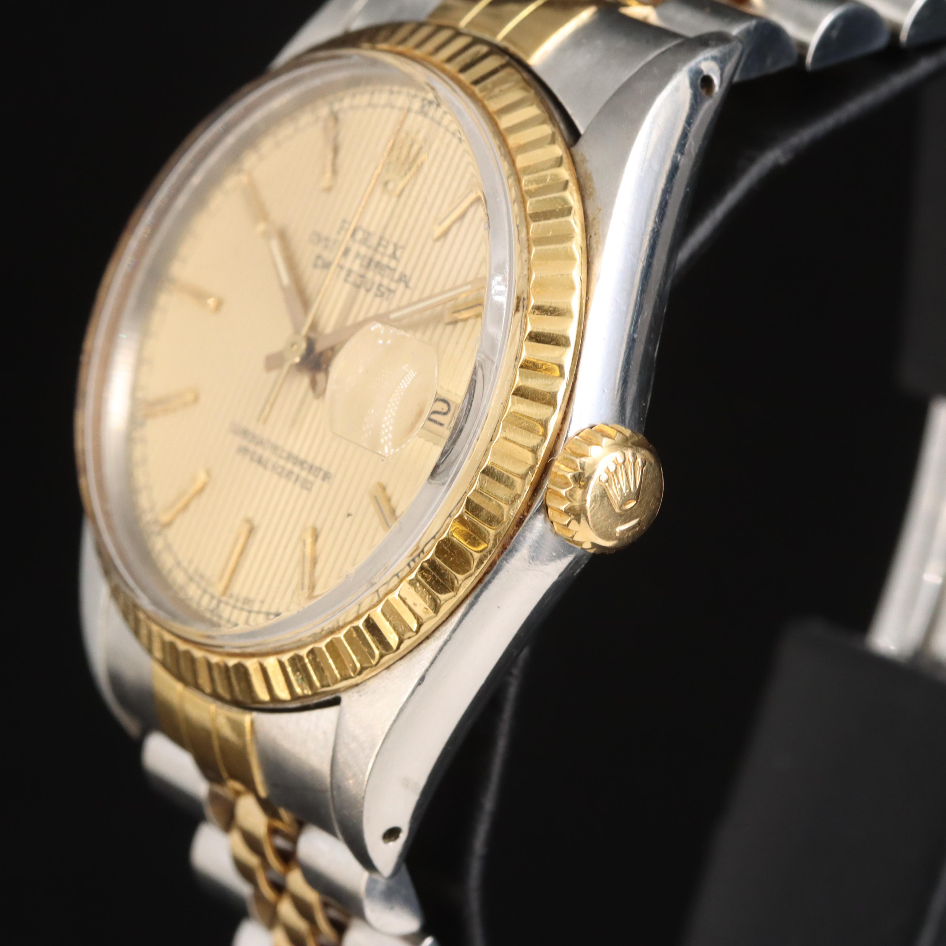 1986 Rolex Oyster Perpetual Datejust 18K and Stainless Steel Watch