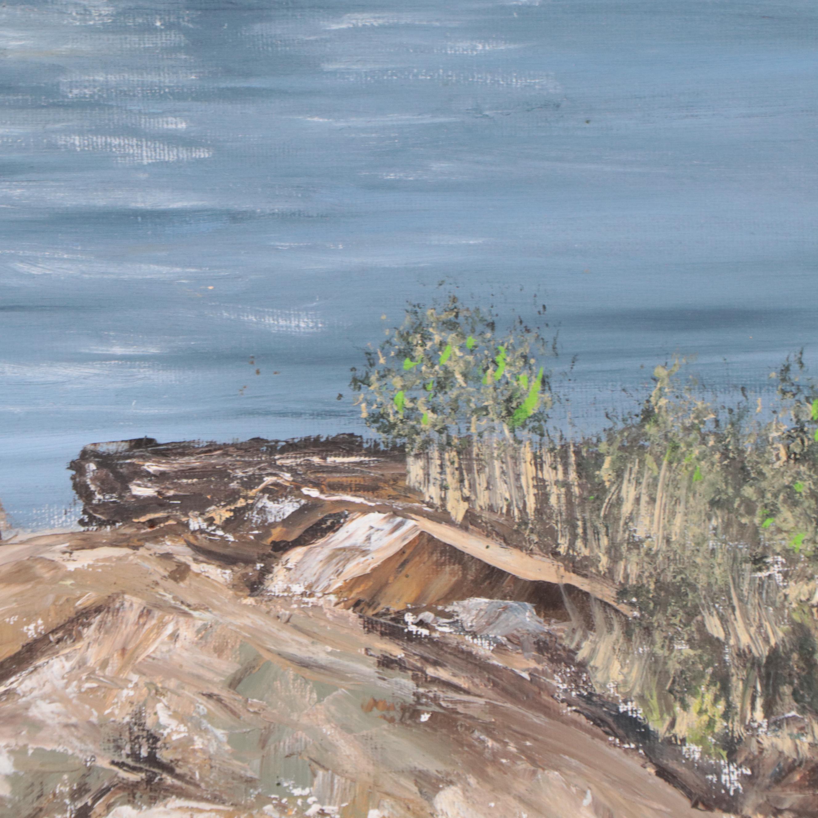 Thelma Peterson Oil Painting "Busy Harbor"