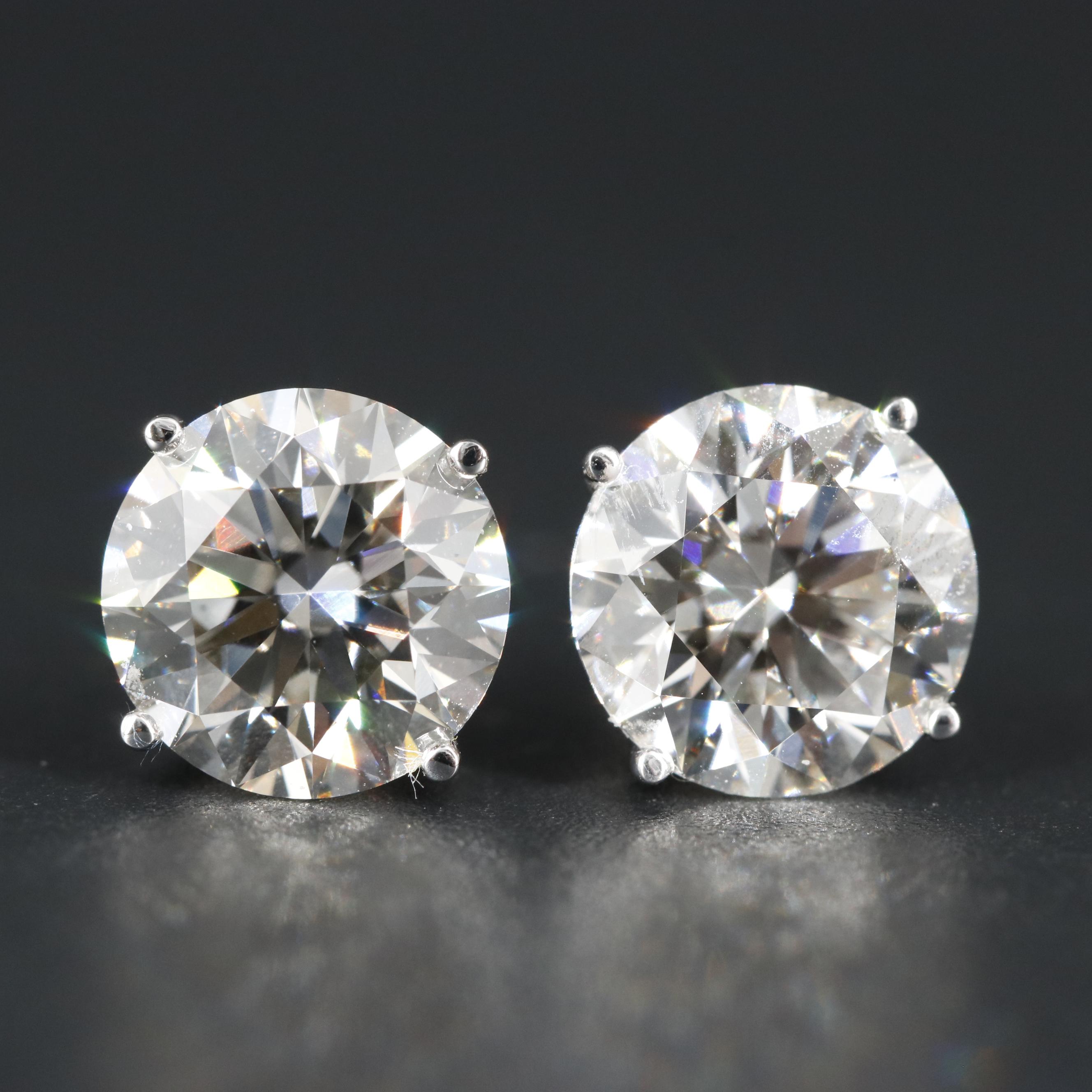 14K 4.95 CTW Lab Grown Diamond Stud Earrings