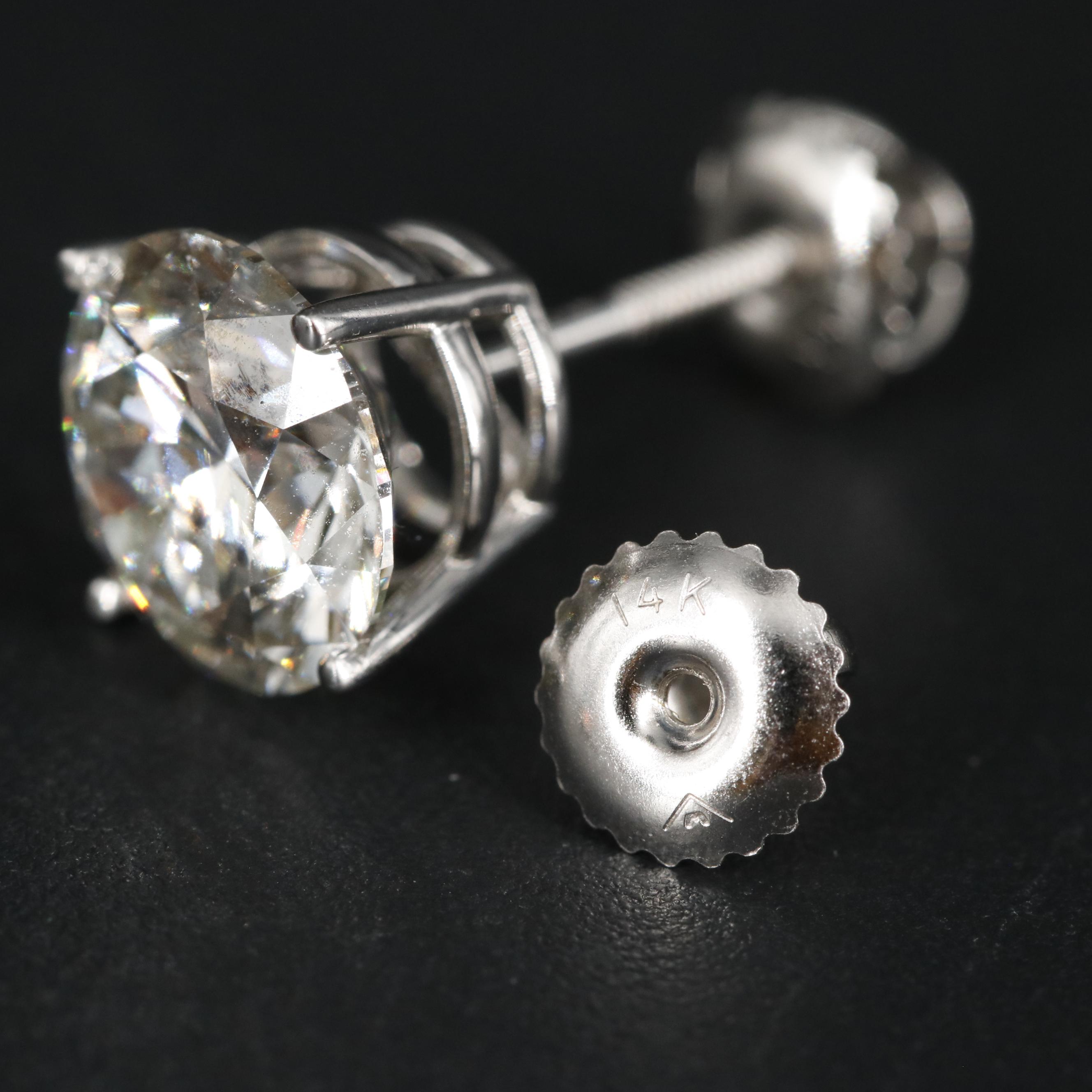 14K 4.95 CTW Lab Grown Diamond Stud Earrings