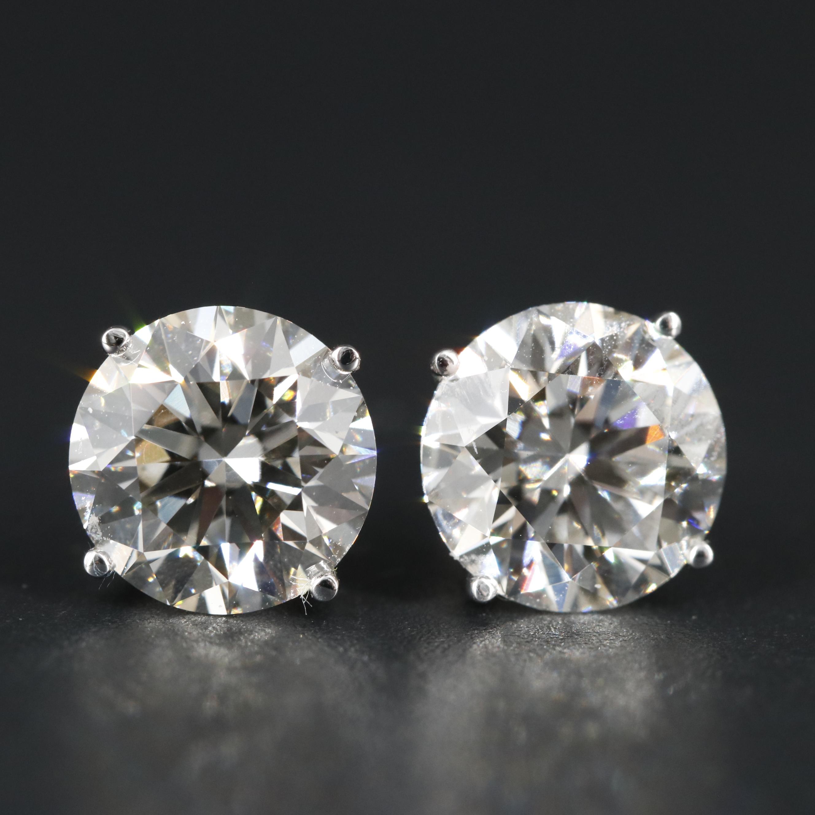 14K 4.95 CTW Lab Grown Diamond Stud Earrings