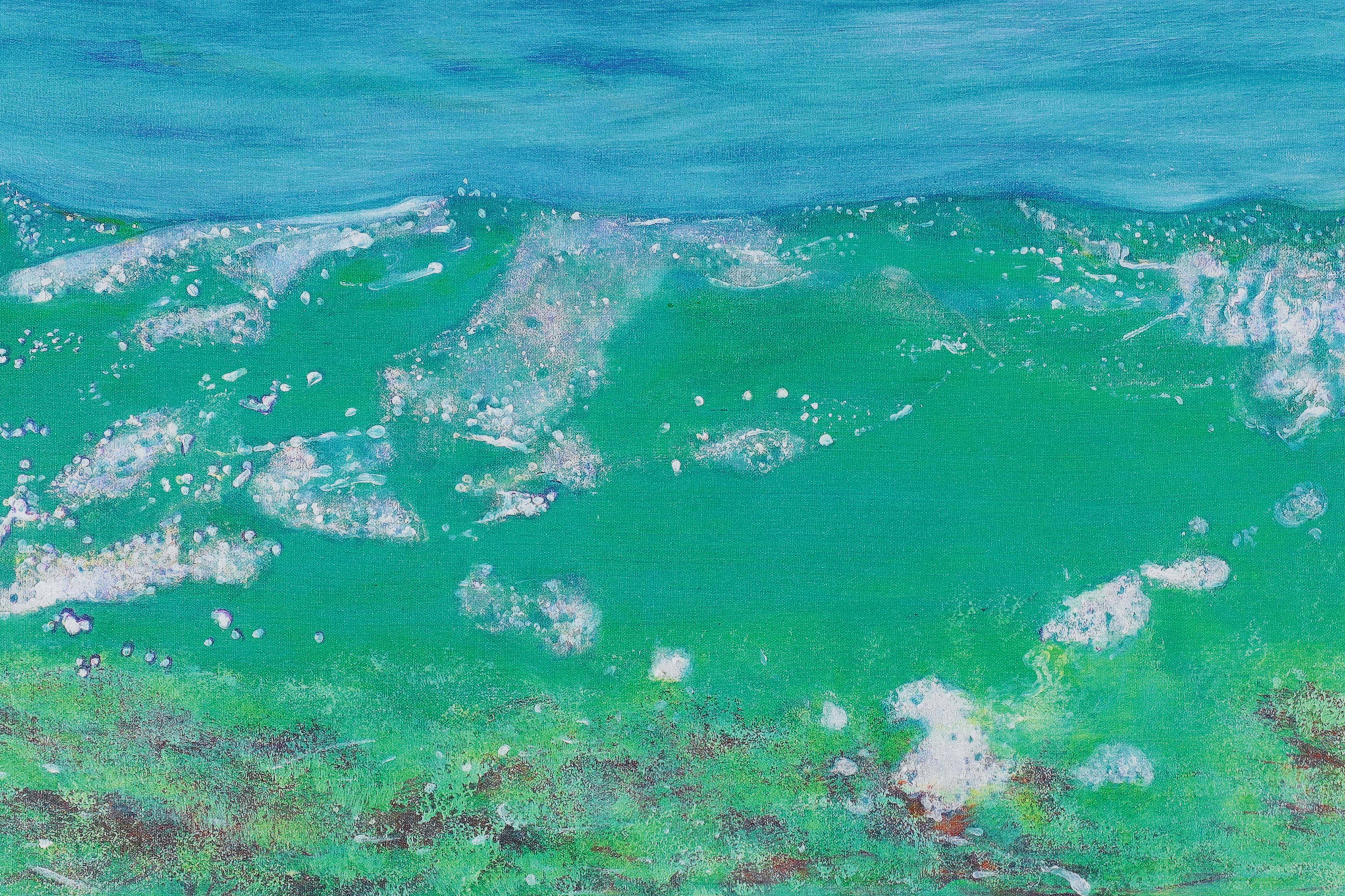 Giclée After CE Whitney "Surf On The Rocks"