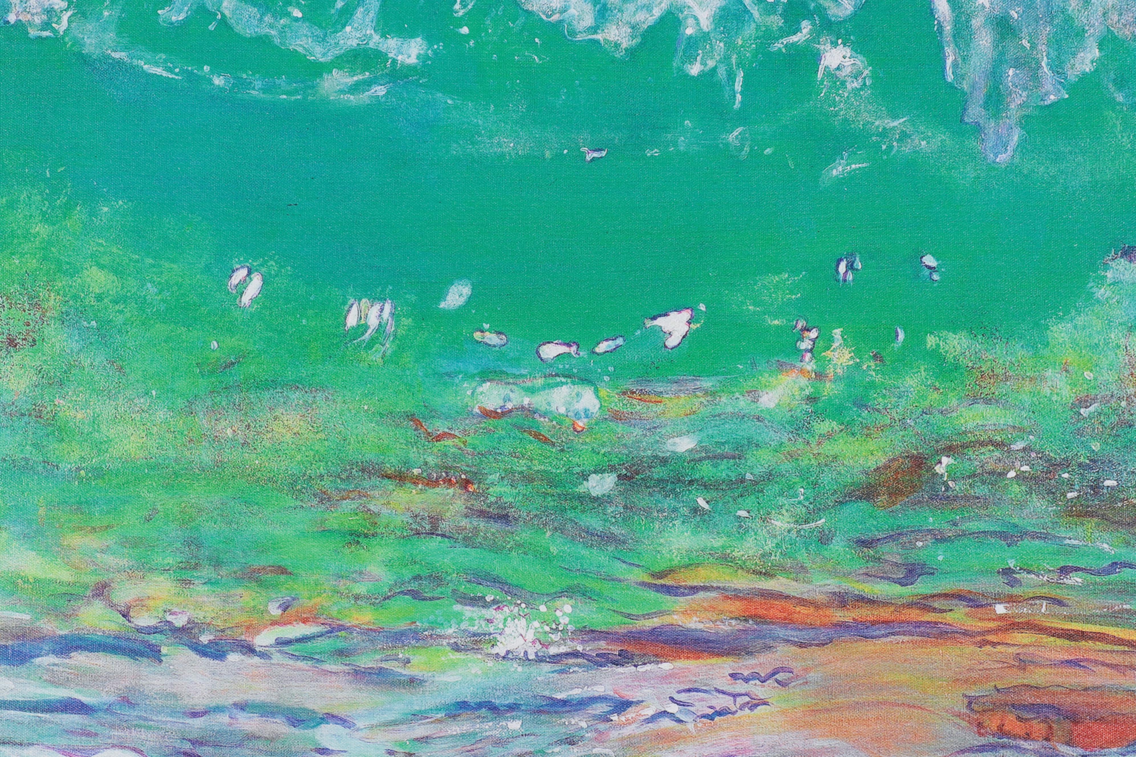 Giclée After CE Whitney "Surf On The Rocks"
