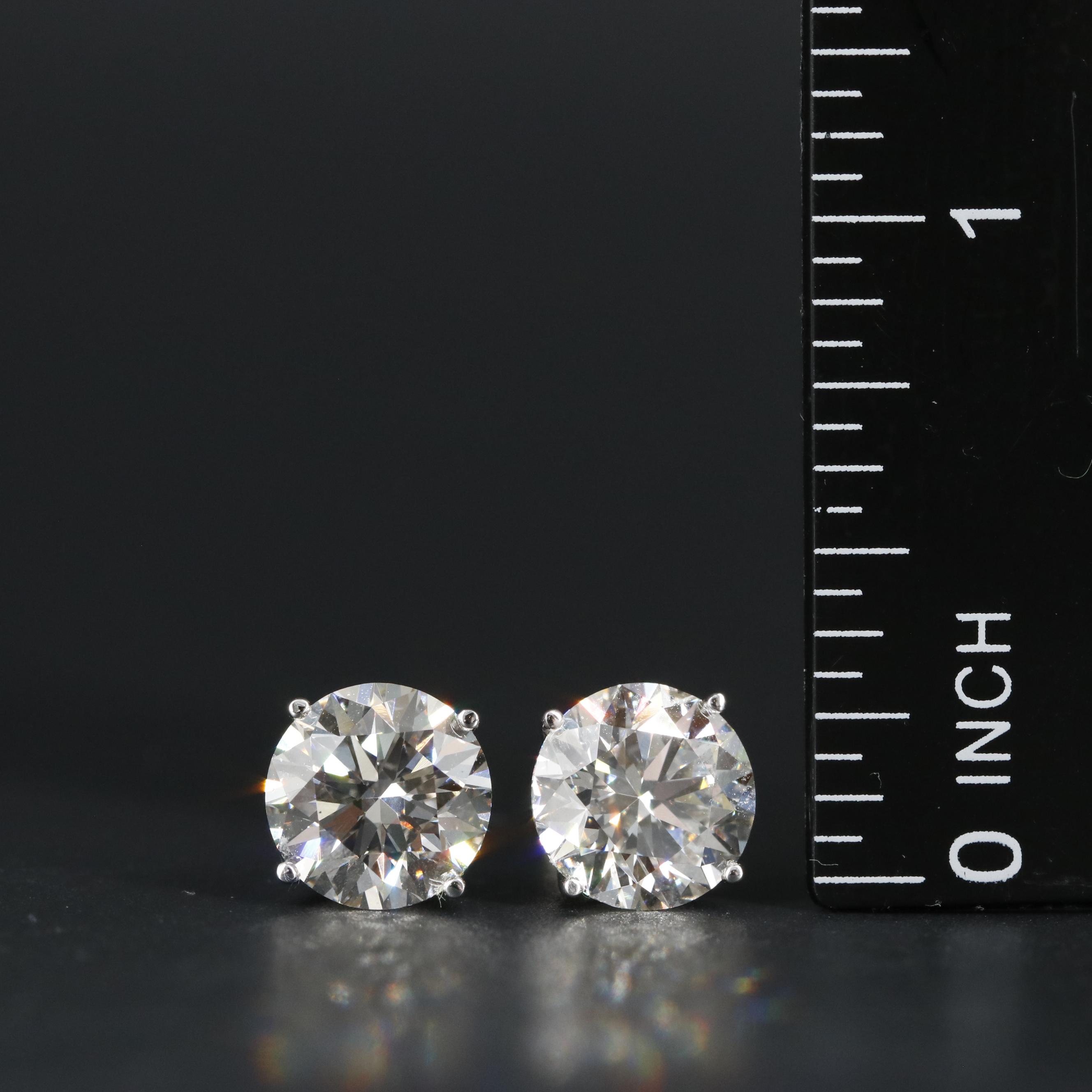 14K 4.95 CTW Lab Grown Diamond Stud Earrings