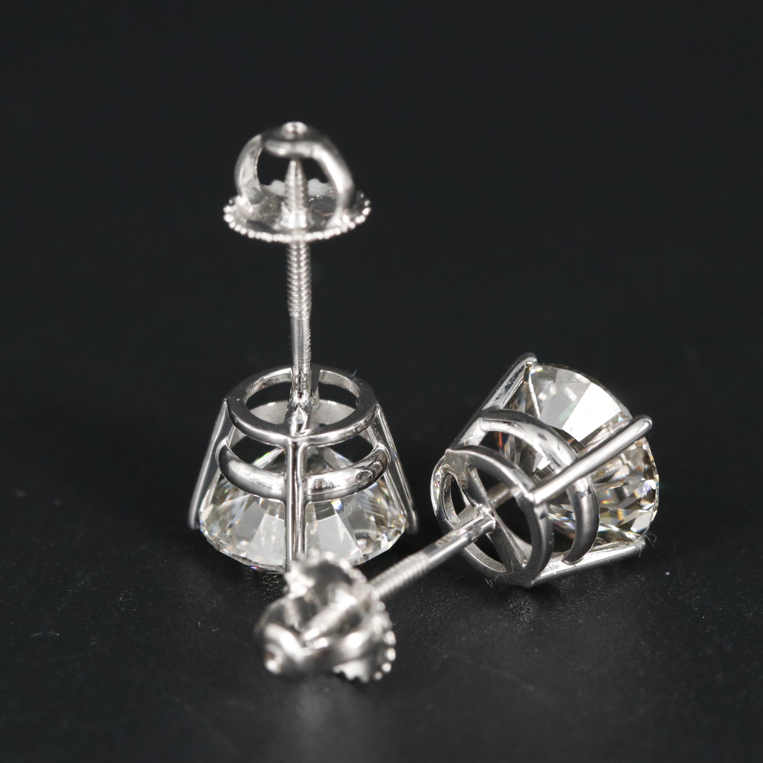 14K 4.95 CTW Lab Grown Diamond Stud Earrings