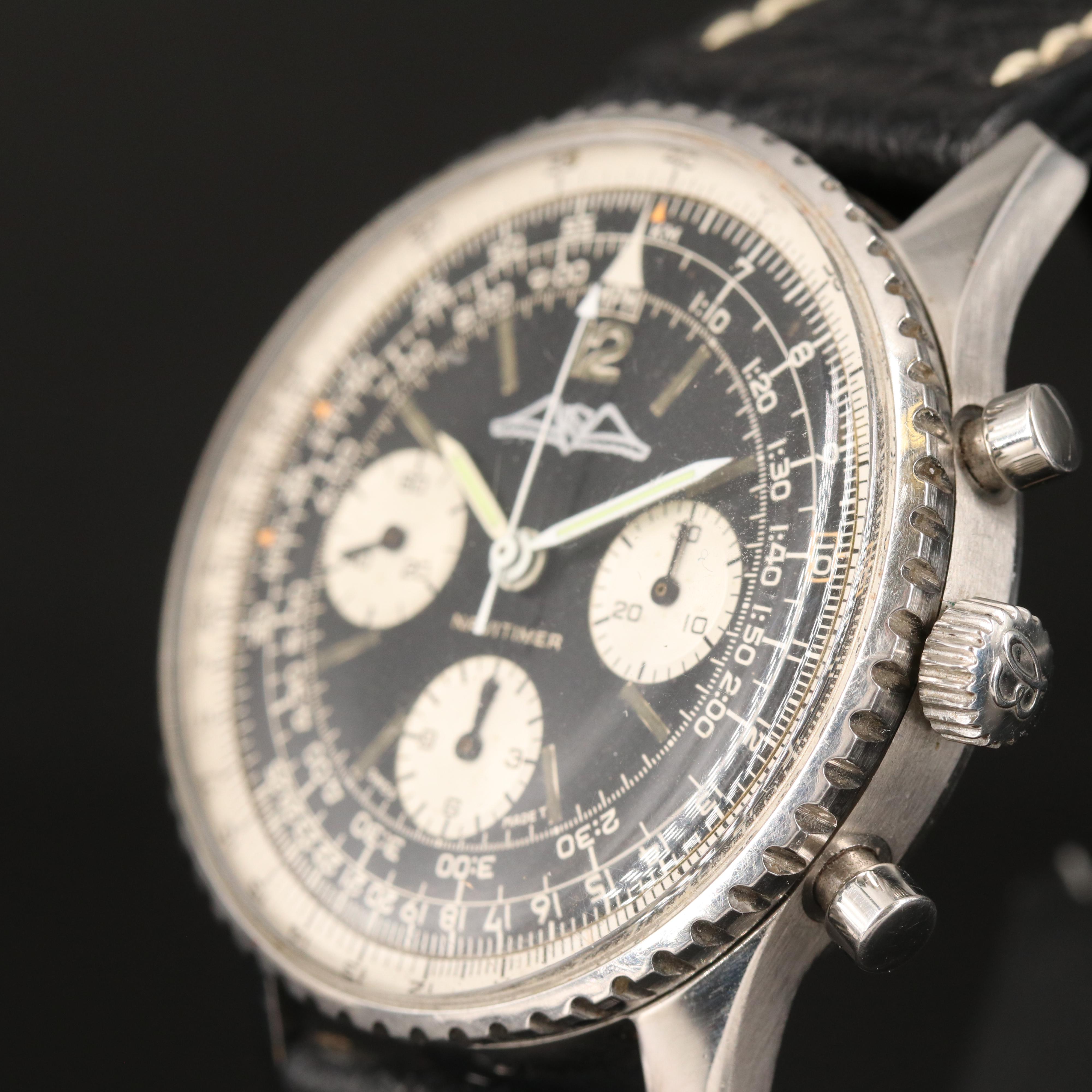 Vintage Breitling Navitimer Aopa Manual Wind Watch