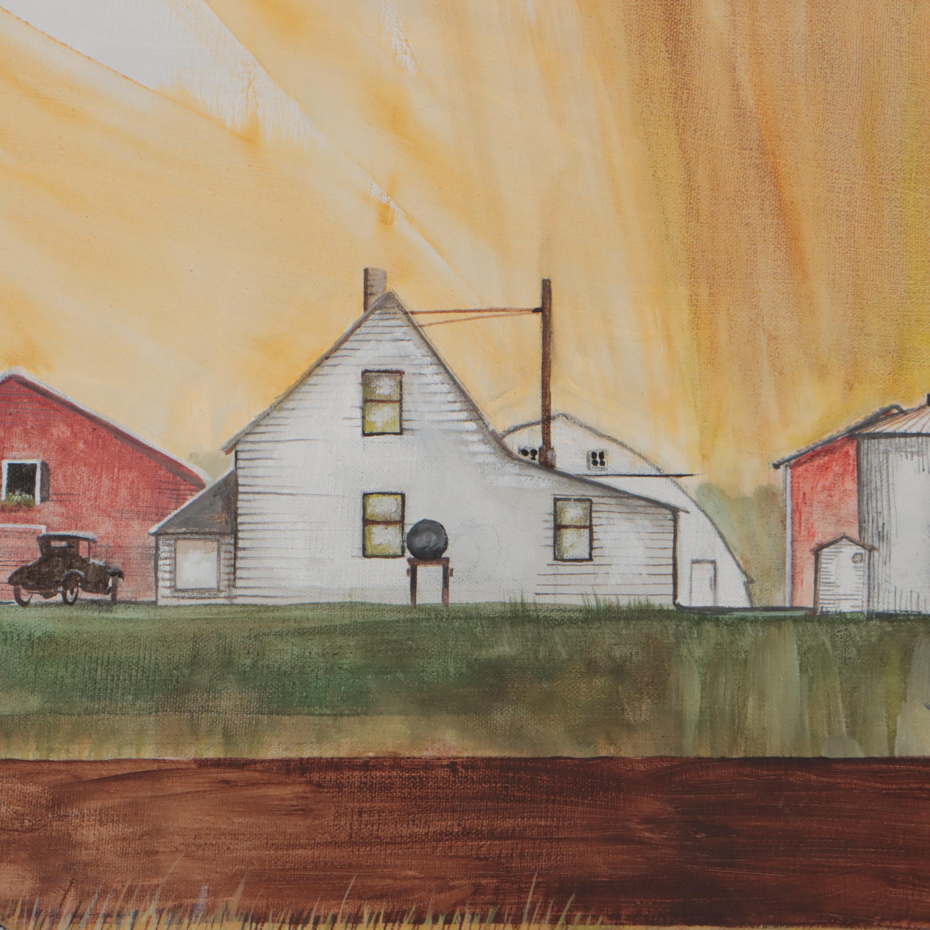 Oil Painting "Les and Edna Askew," 1976