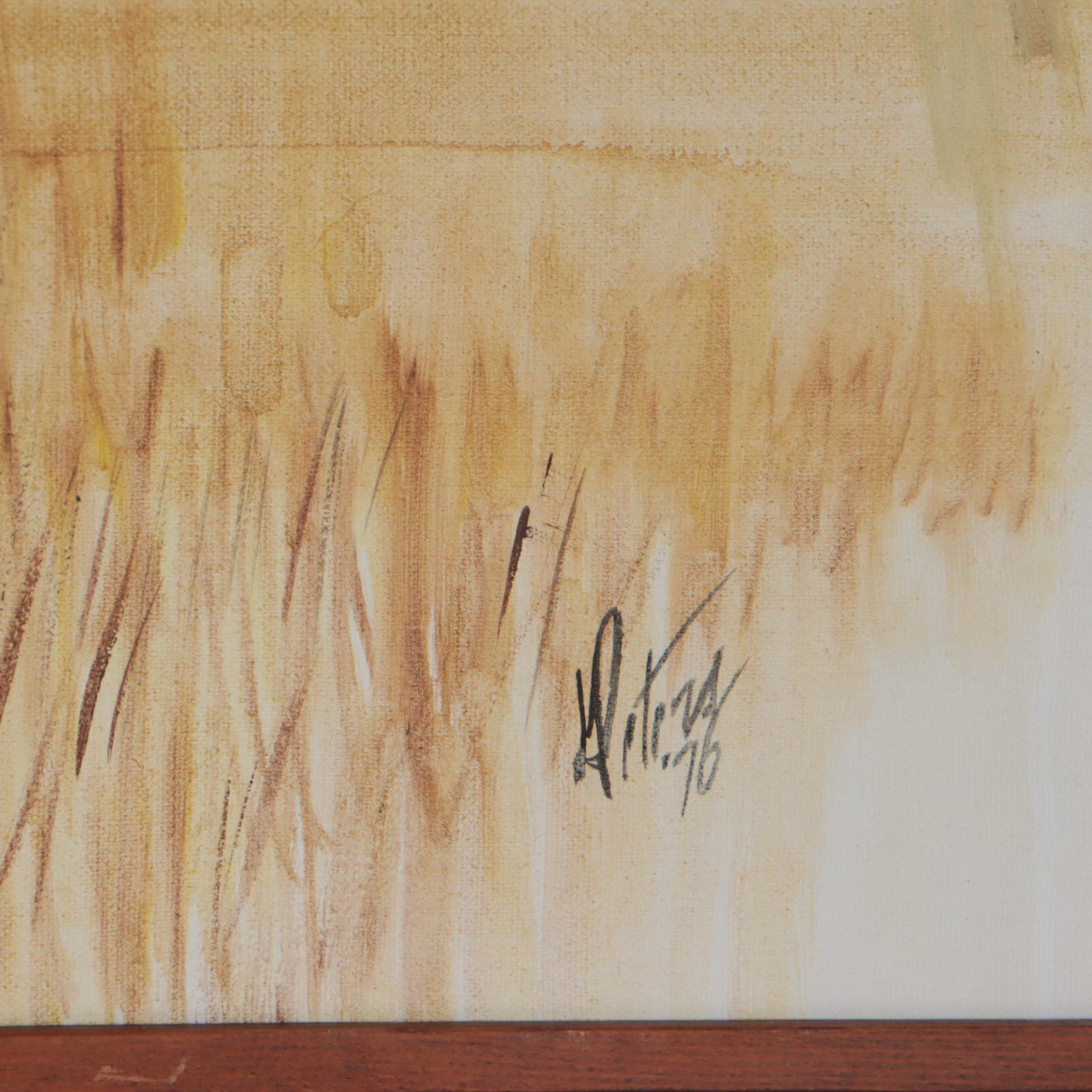 Oil Painting "Les and Edna Askew," 1976