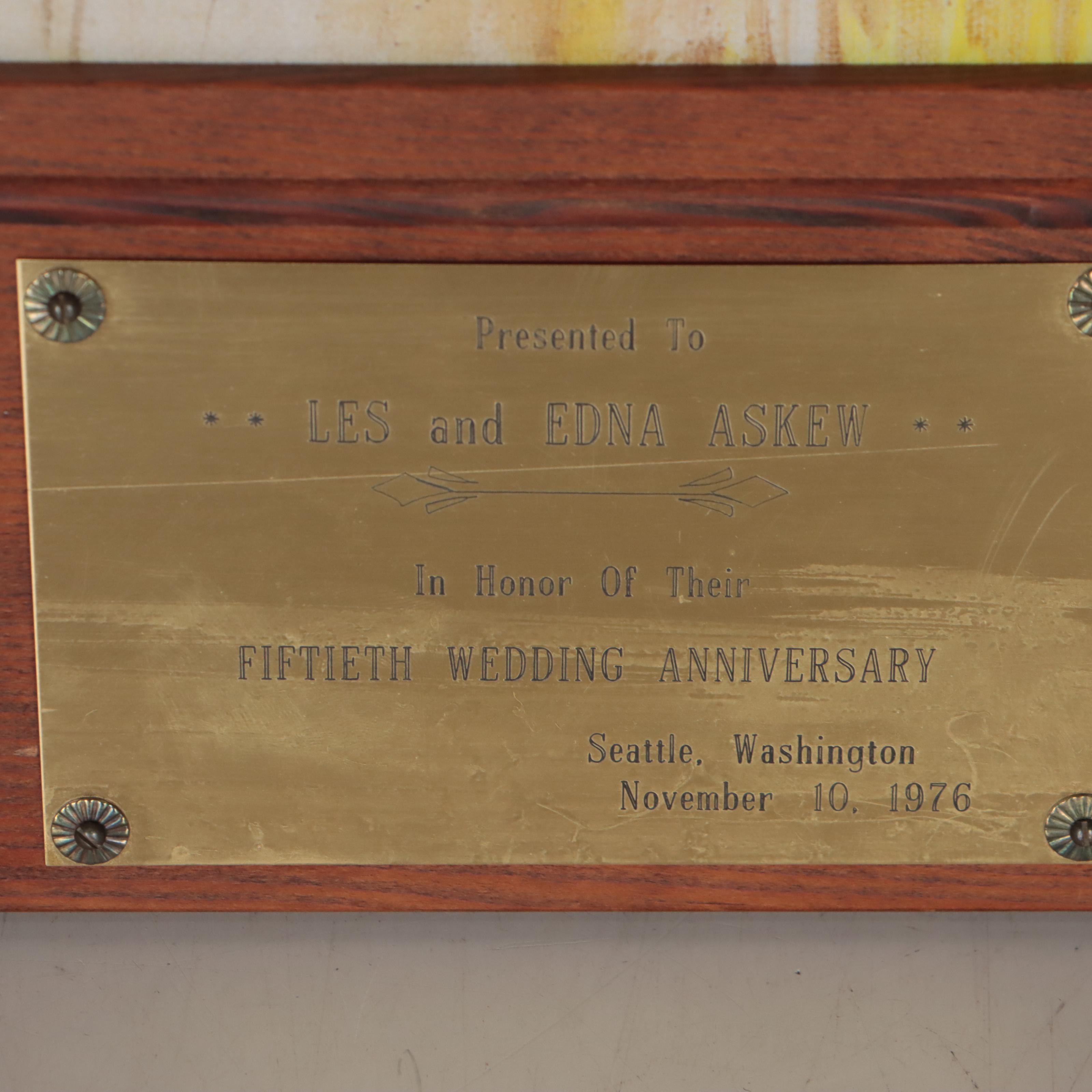 Oil Painting "Les and Edna Askew," 1976