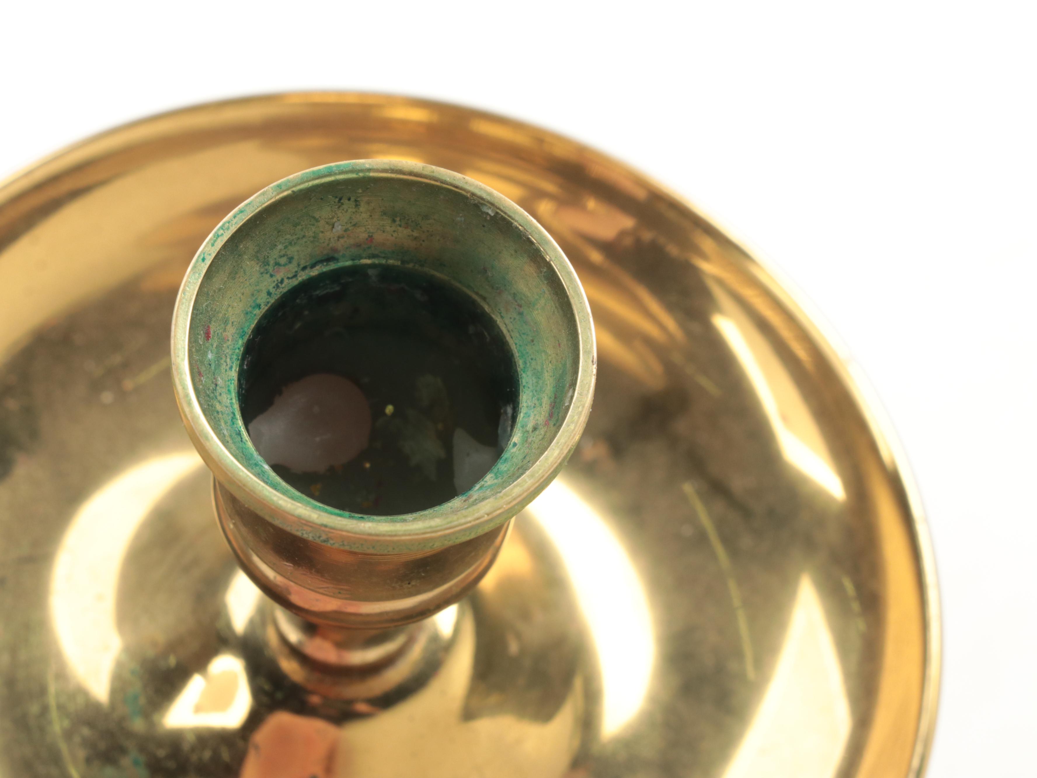 Brass Fire Starter, Squeeze Bulb Car Horn and Candlesticks with Other Items