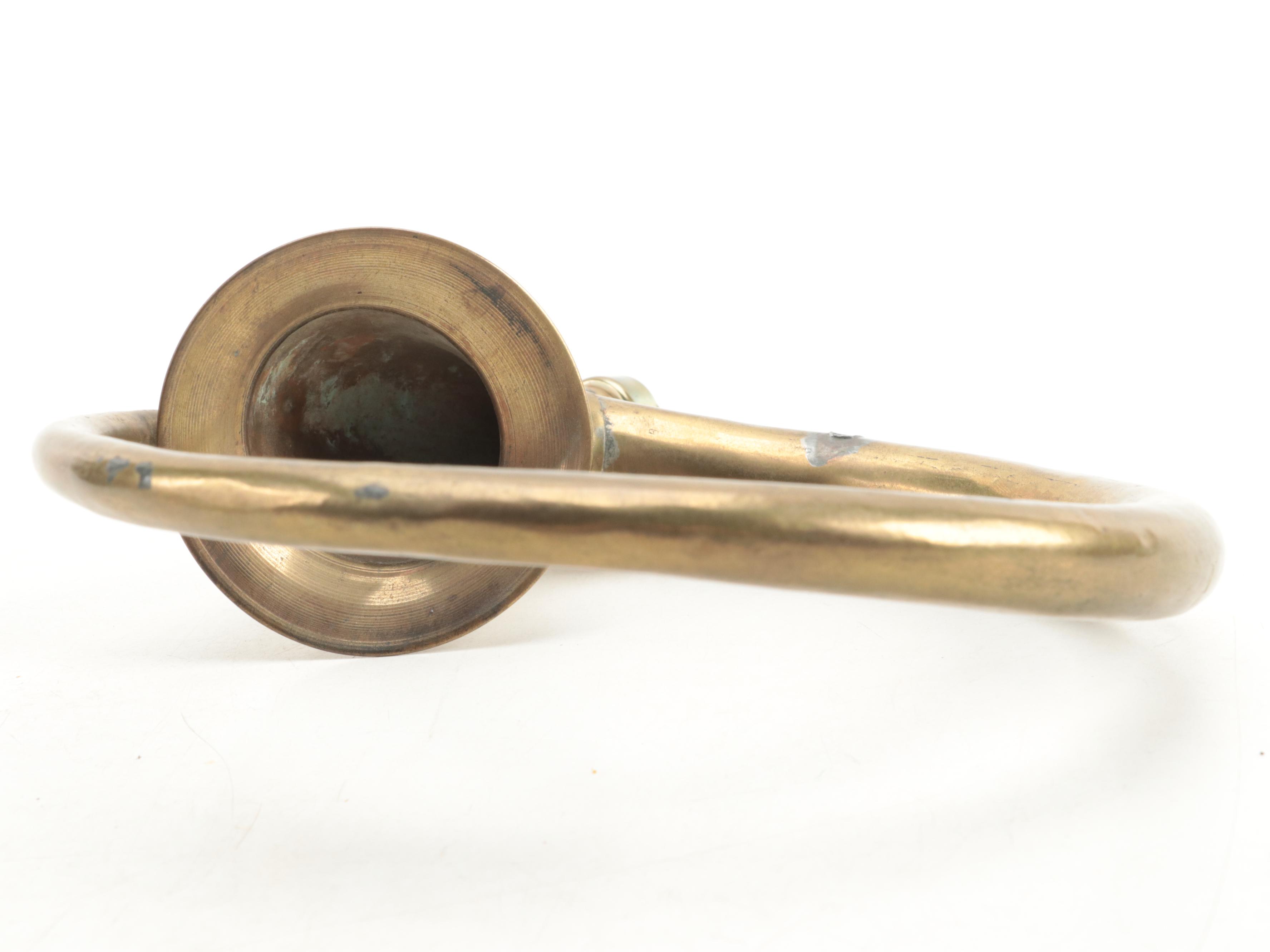 Brass Fire Starter, Squeeze Bulb Car Horn and Candlesticks with Other Items