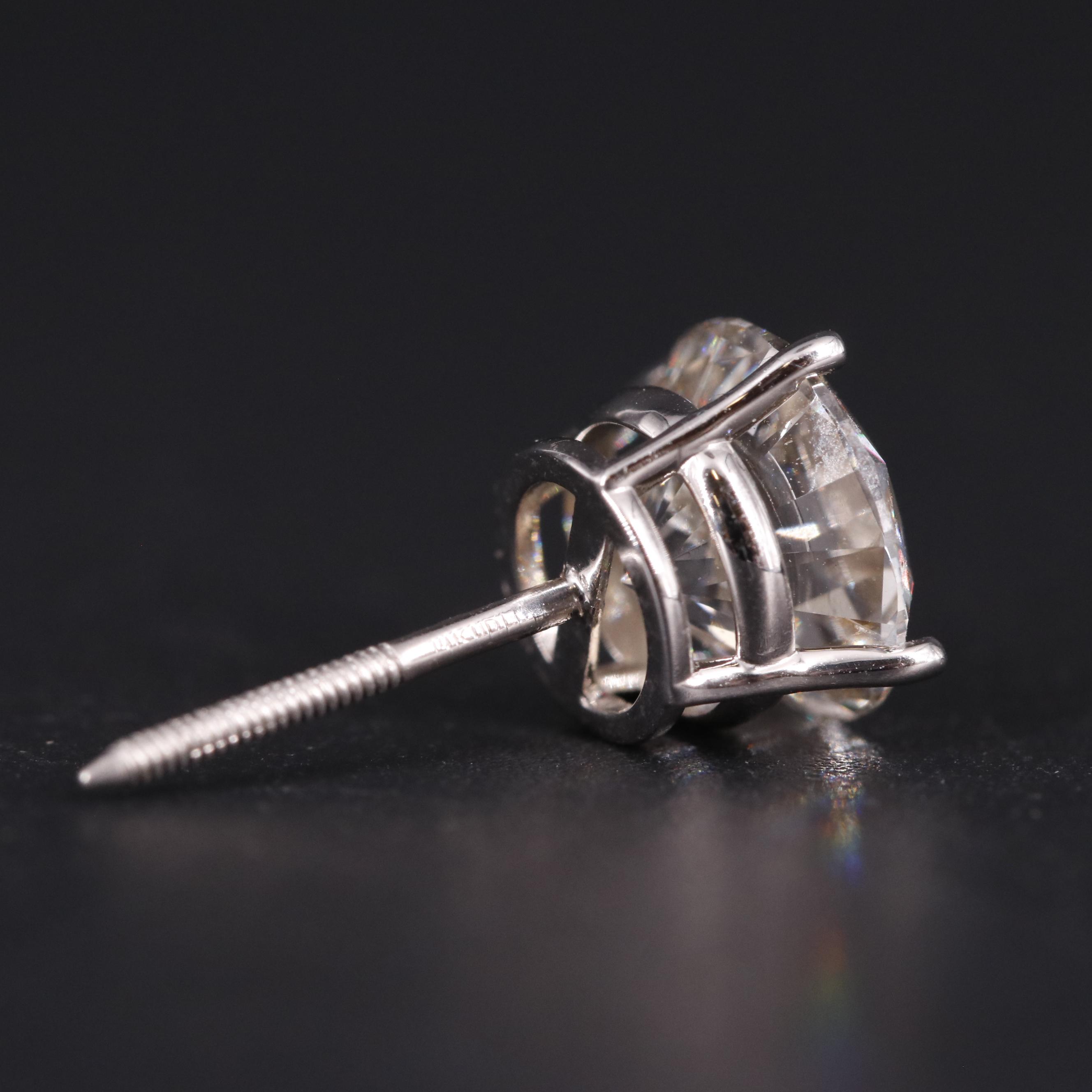 14K 3.95 CTW Lab Grown Diamond Stud Earrings