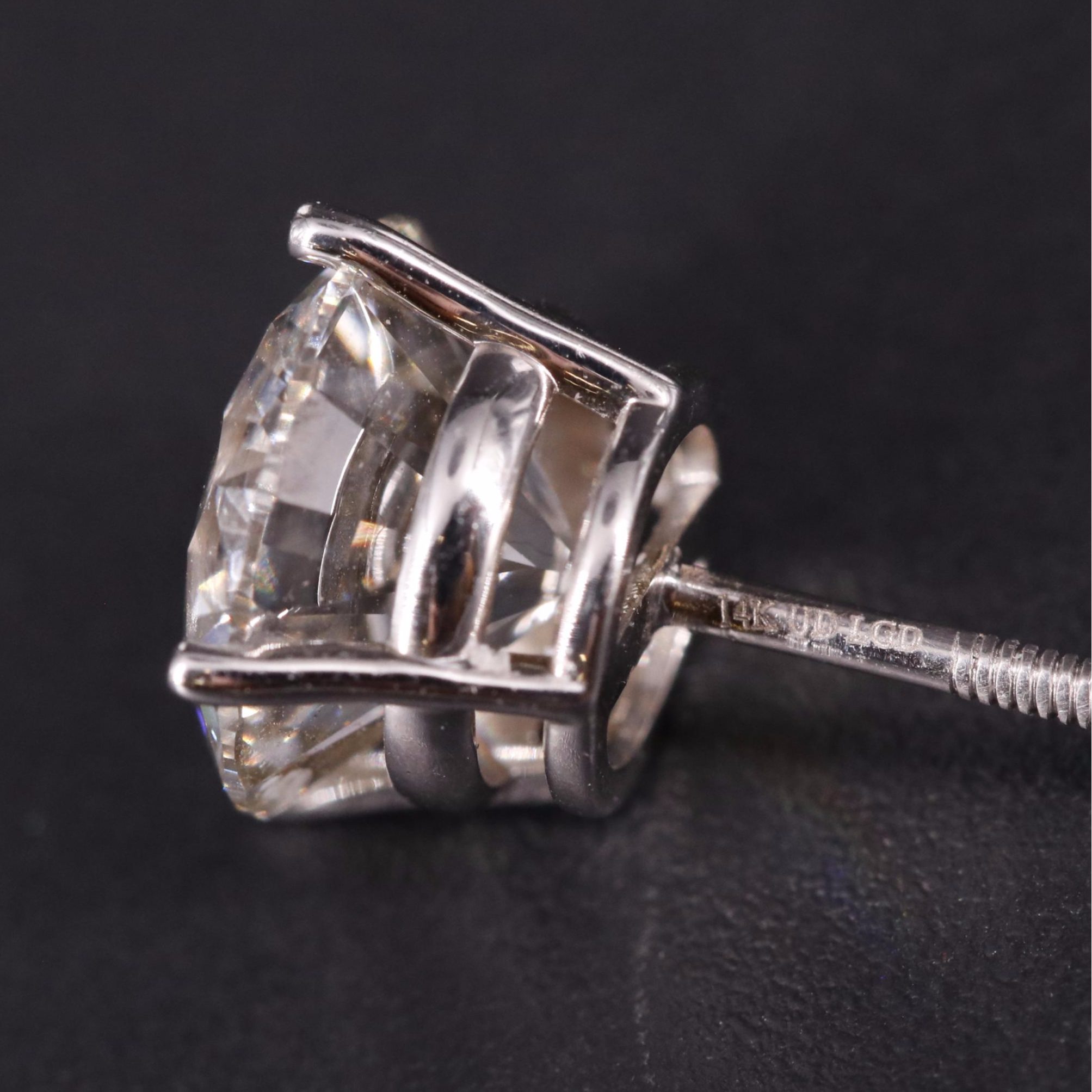 14K 3.95 CTW Lab Grown Diamond Stud Earrings